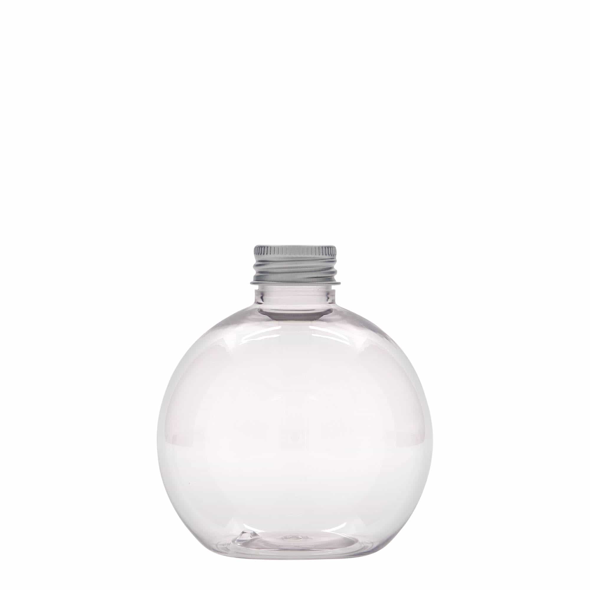 250 ml Flacone PET 'Perry', tonda, plastica, imboccatura: GPI 24/410 250 ml Flacone PET 'Perry', tonda, plastica, imboccatura: GPI 24/410