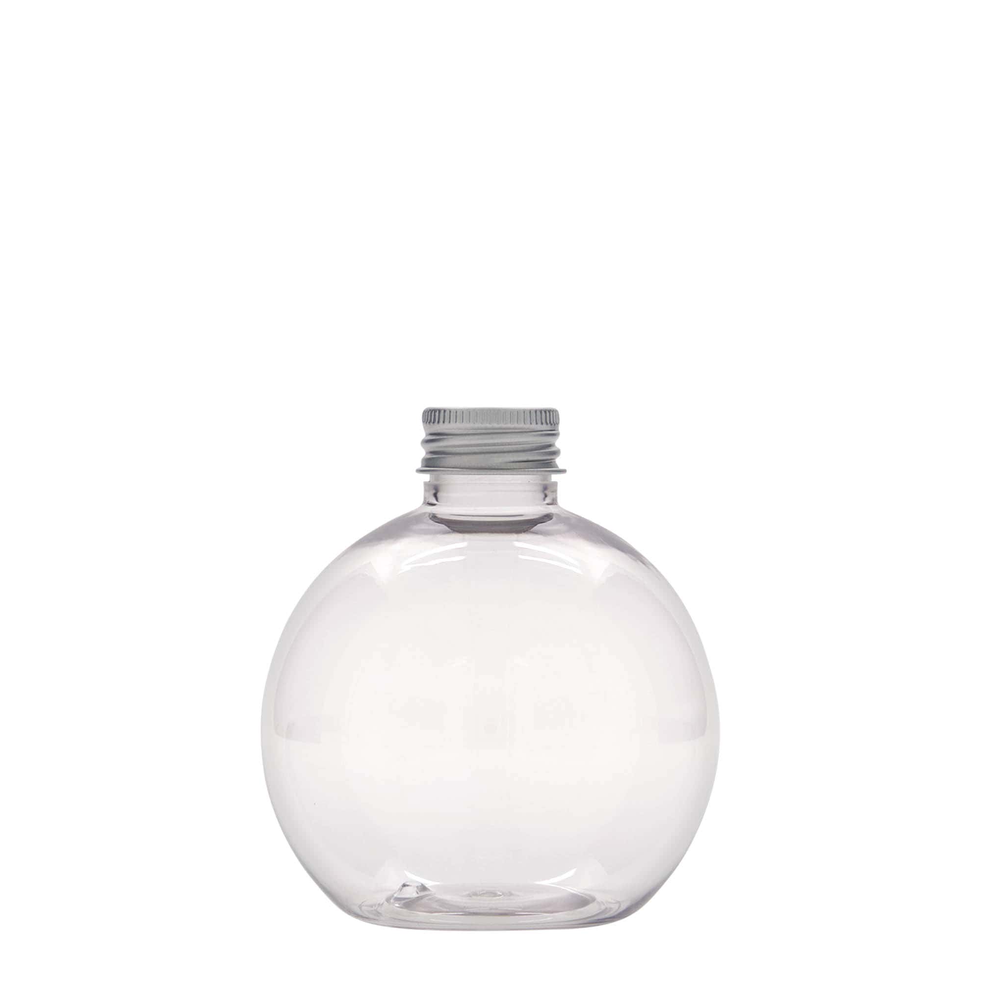 Bottiglia PET da 250 ml 'Perry', rotonda, plastica, bocca: 24/410