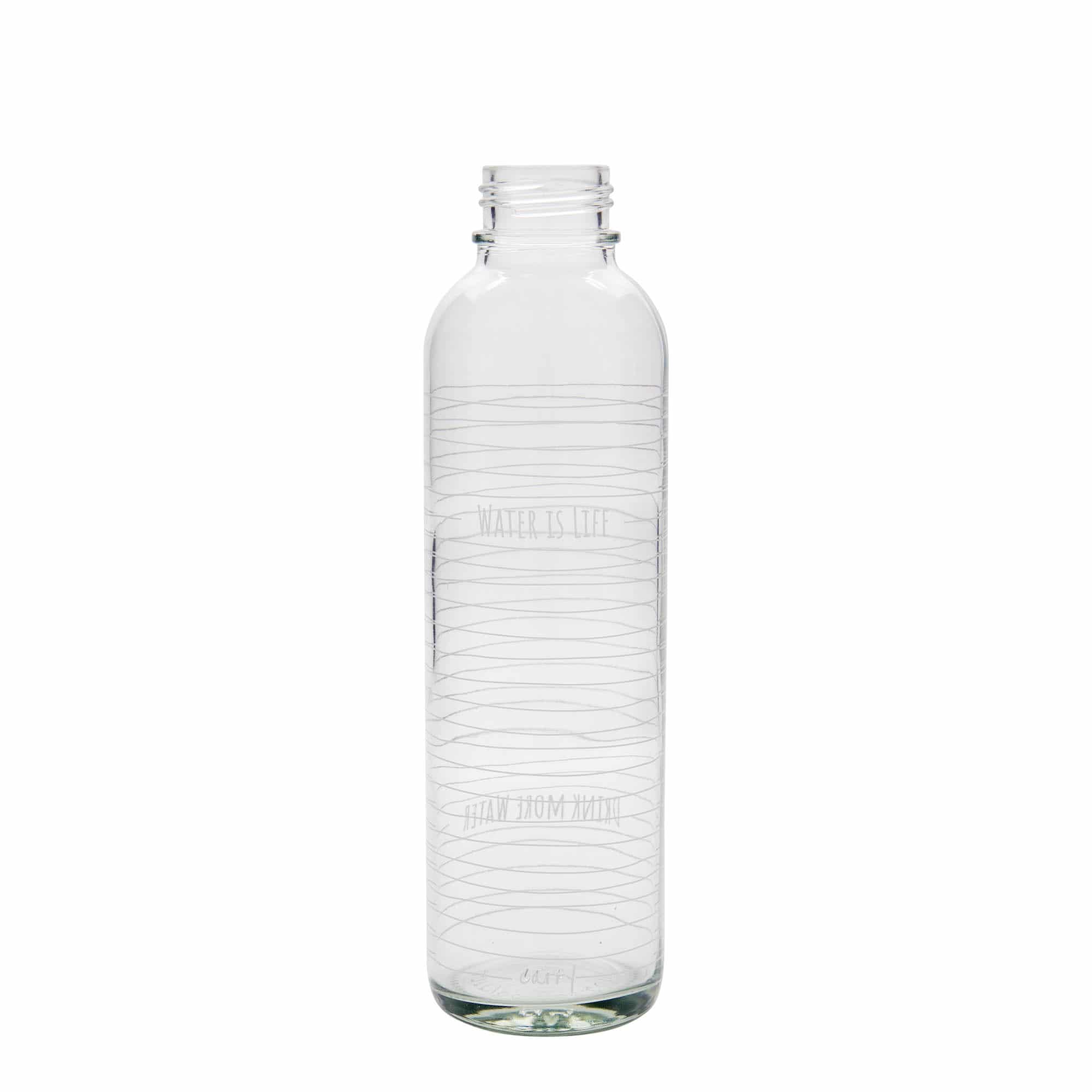 700 ml Borraccia 'CARRY Bottle', motivo: Water is Life, vetro, imboccatura: a vite