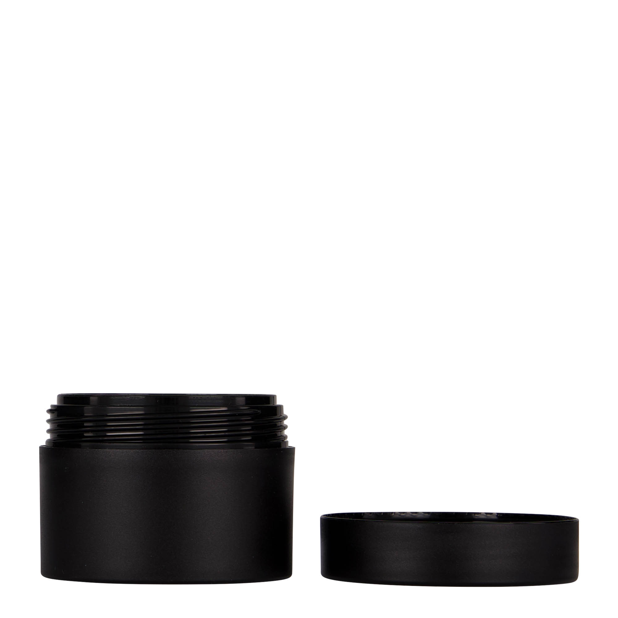 50 ml barattolo di plastica 'Antonella', PP, nero, apertura: chiusura a vite 50 ml barattolo di plastica 'Antonella', PP, nero, apertura: chiusura a vite