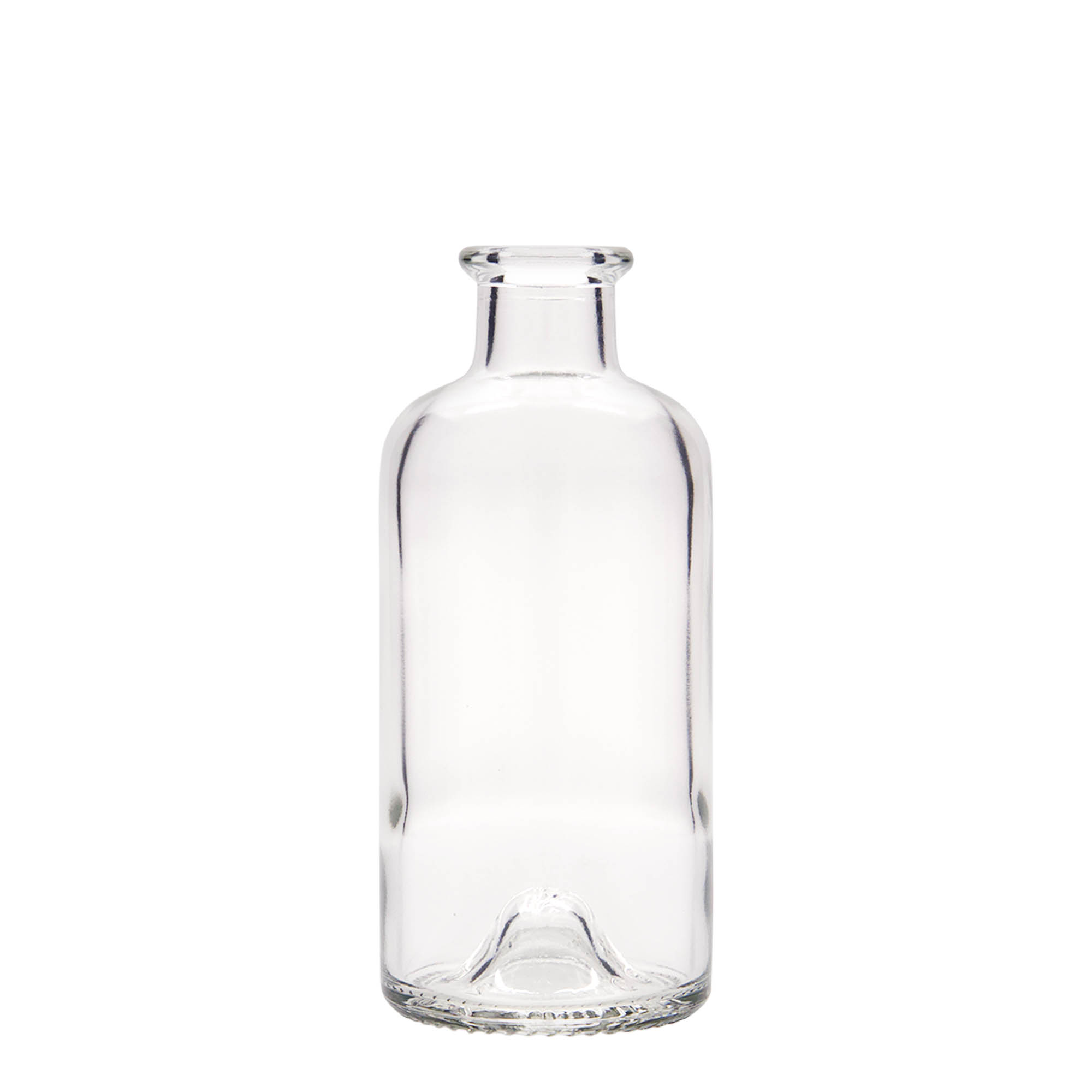 Bottiglia di vetro da 200 ml da farmacista, bocca: tappo di sughero Bottiglia di vetro da 200 ml da farmacista, bocca: tappo di sughero