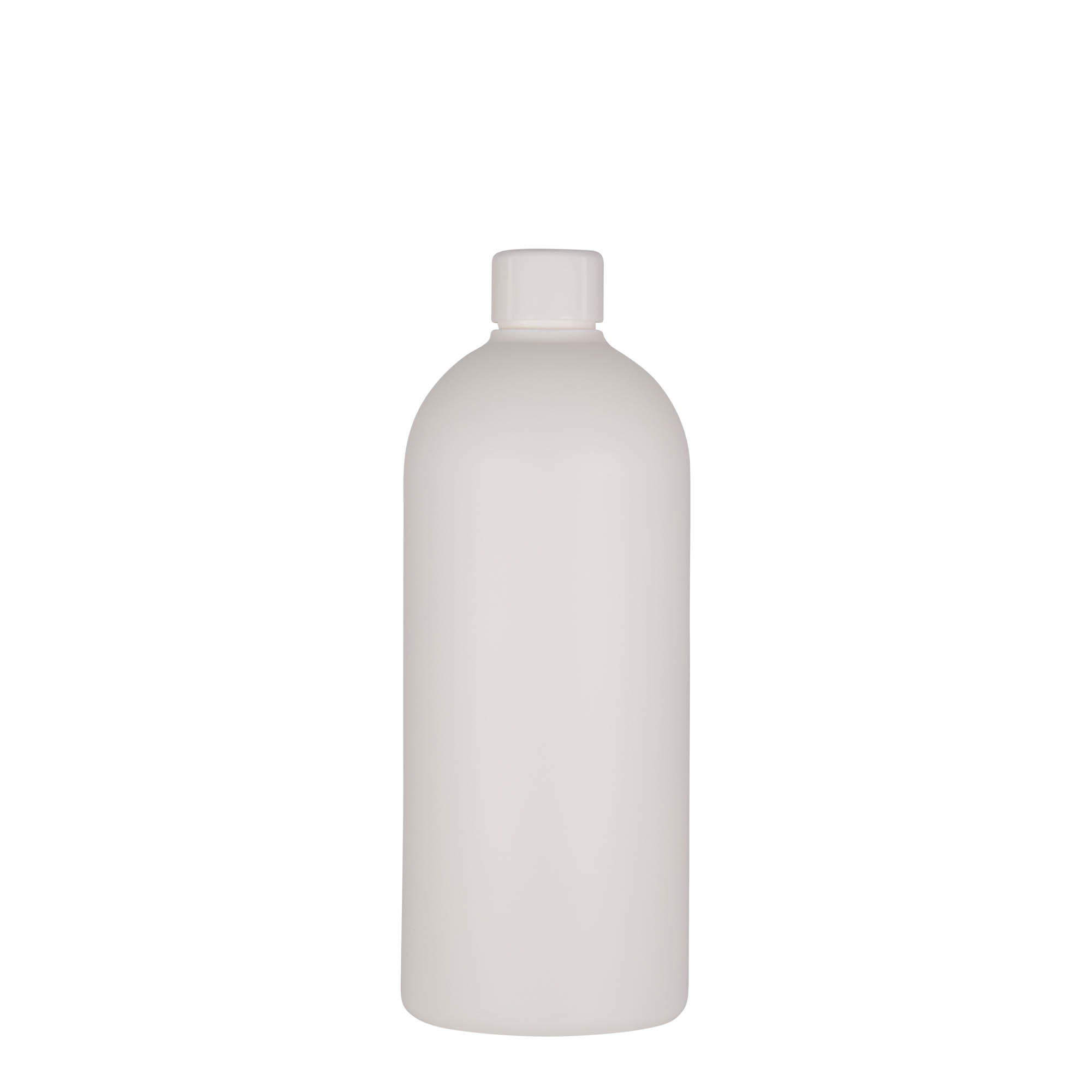 Bottiglia in plastica da 500 ml 'Tuffy', HDPE, bianca, bocca: 24/410