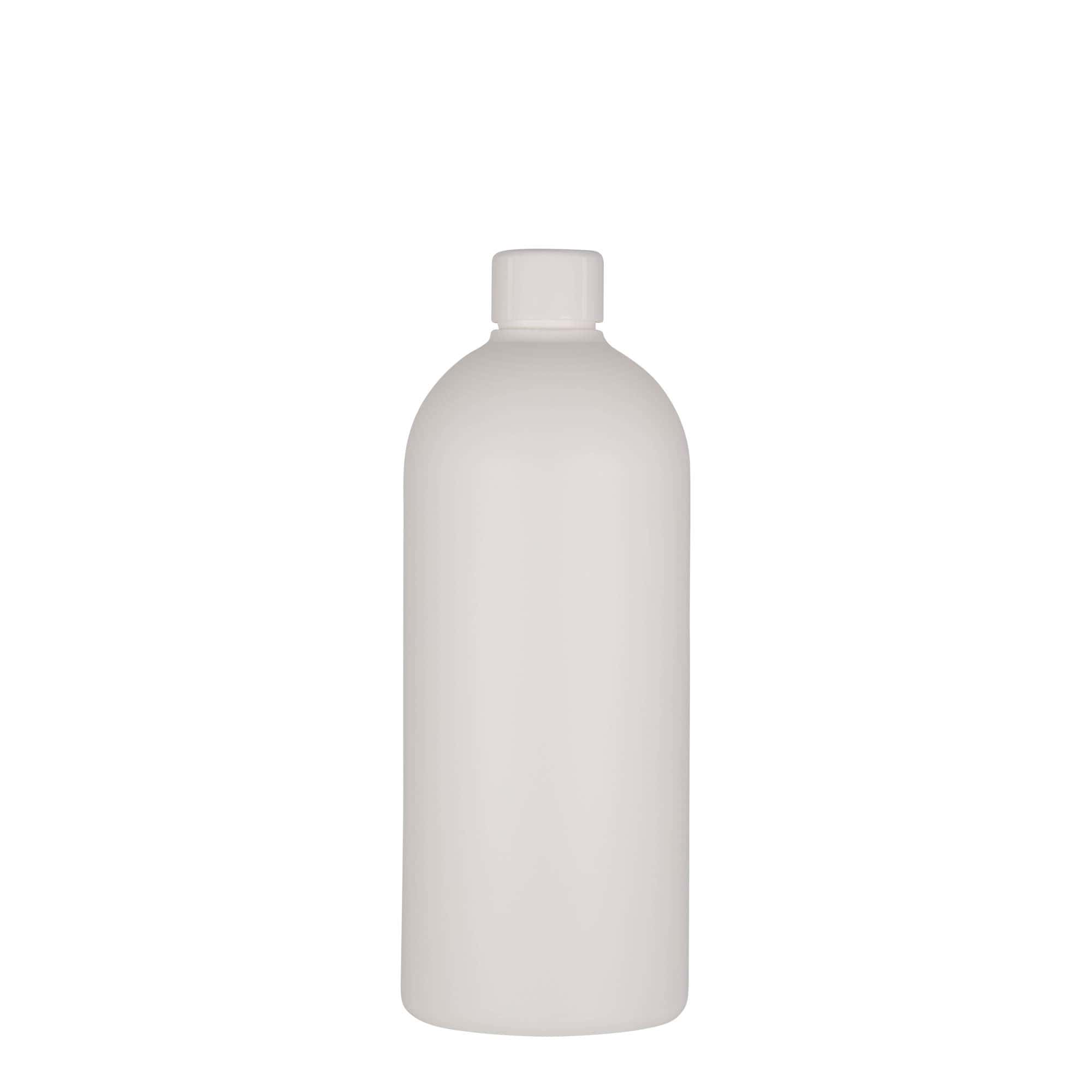 Bottiglia in plastica da 500 ml 'Tuffy', HDPE, bianca, bocca: 24/410