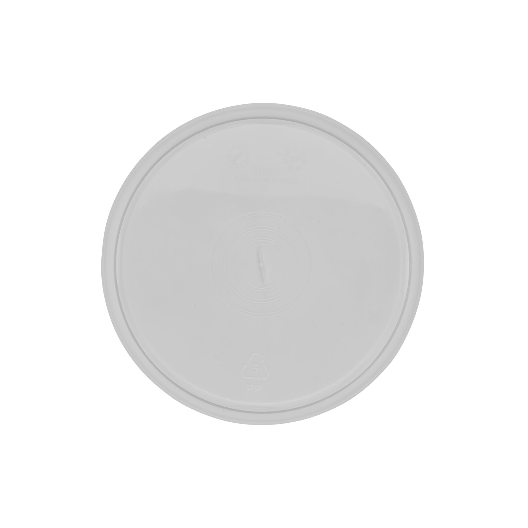 Coperchio per secchio da 1,8 l, plastica PP, bianco