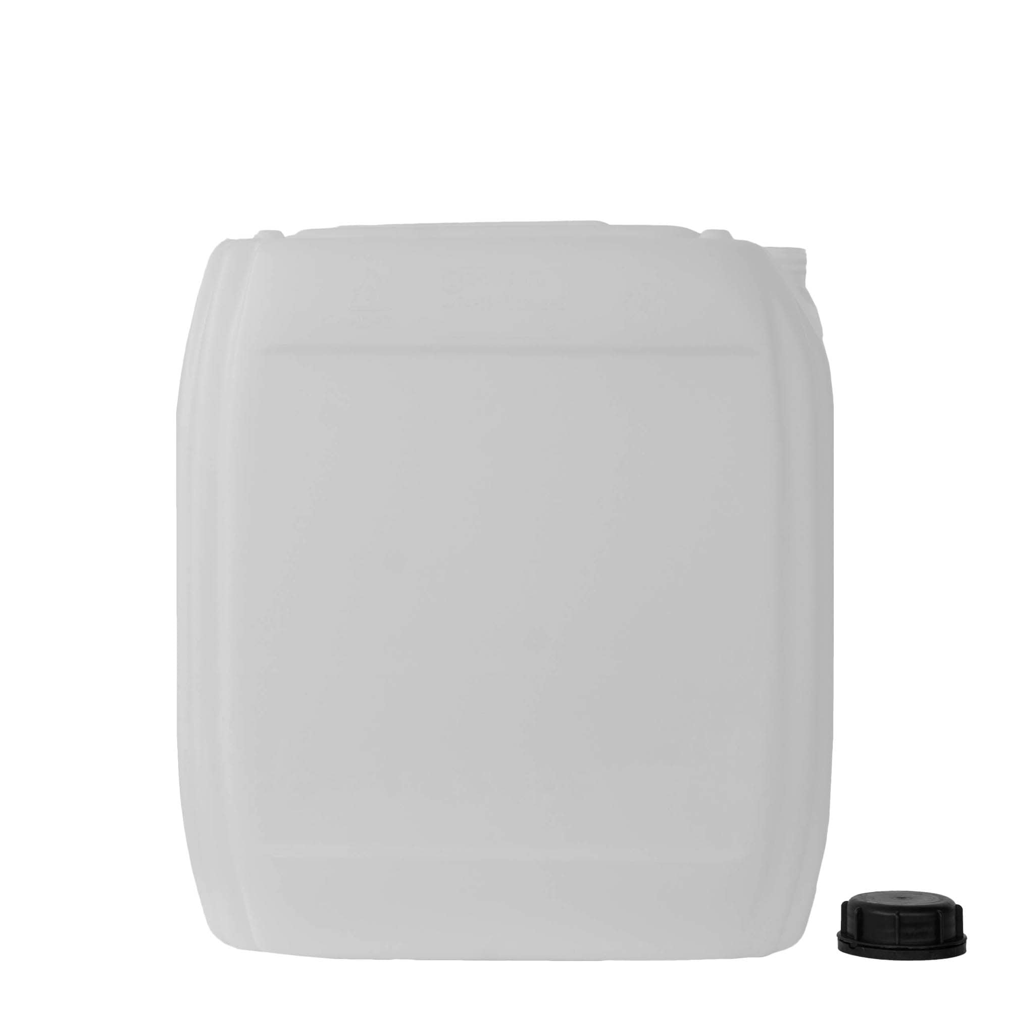 25 l tanica, rettangolare, plastica HDPE, naturale, bocca: ND 60
