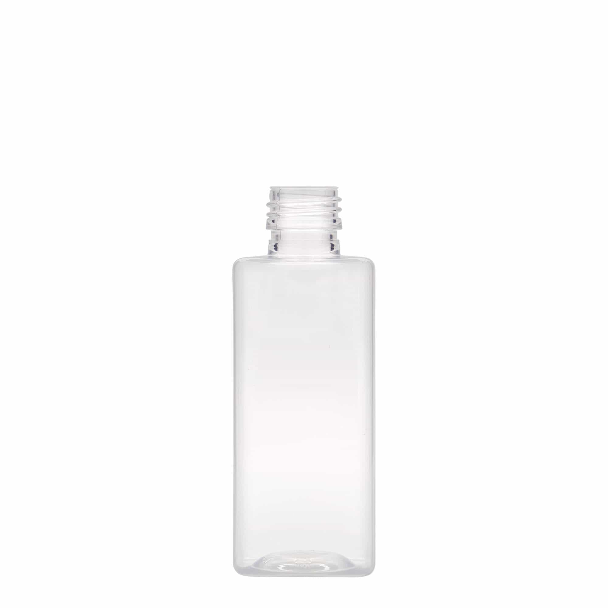 250 ml Bottiglia PET 'Karl', quadrato, plastica, imboccatura: PP 28 250 ml Bottiglia PET 'Karl', quadrato, plastica, imboccatura: PP 28