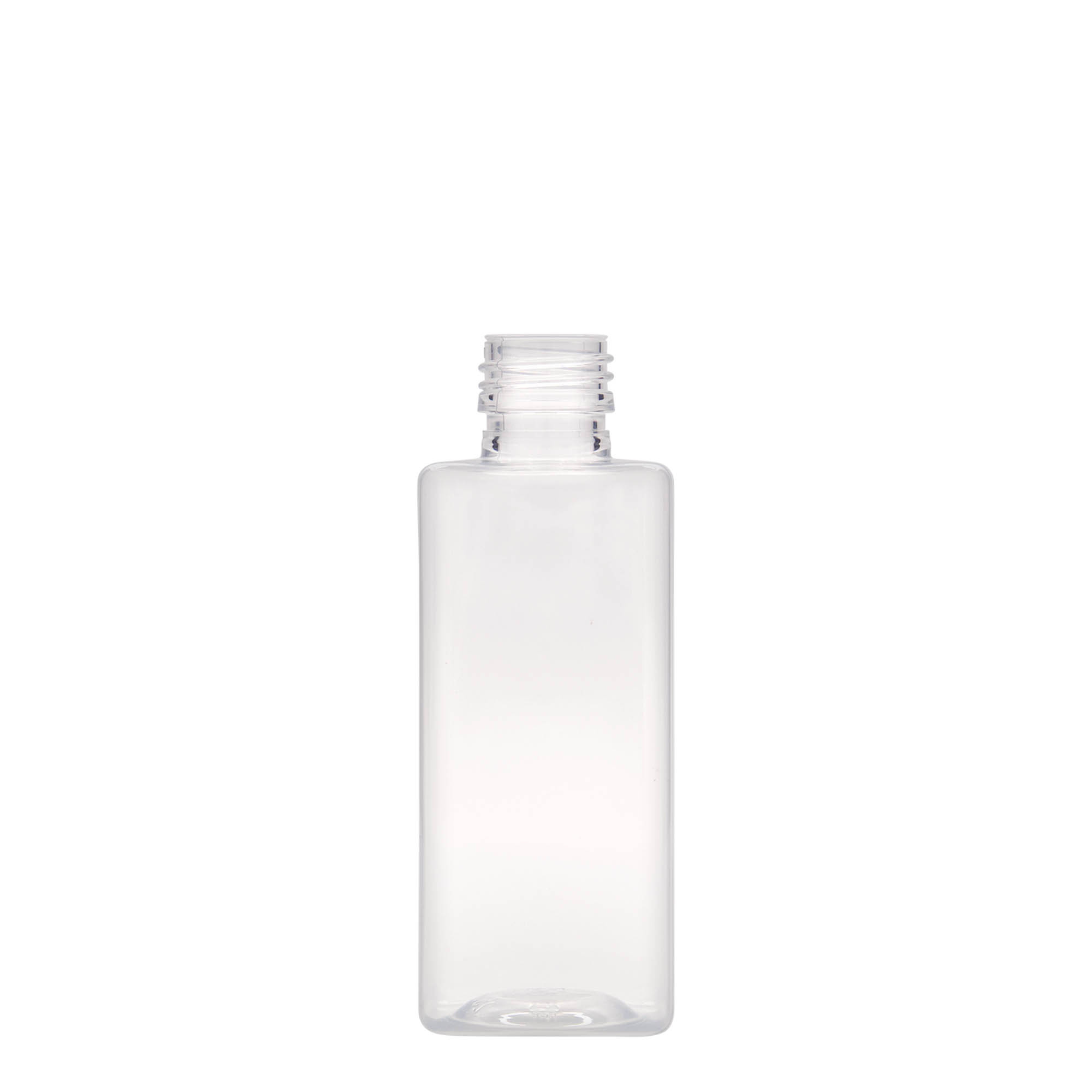 Bottiglia PET da 250 ml 'Karl', quadrata, plastica, bocca: PP 28 Bottiglia PET da 250 ml 'Karl', quadrata, plastica, bocca: PP 28