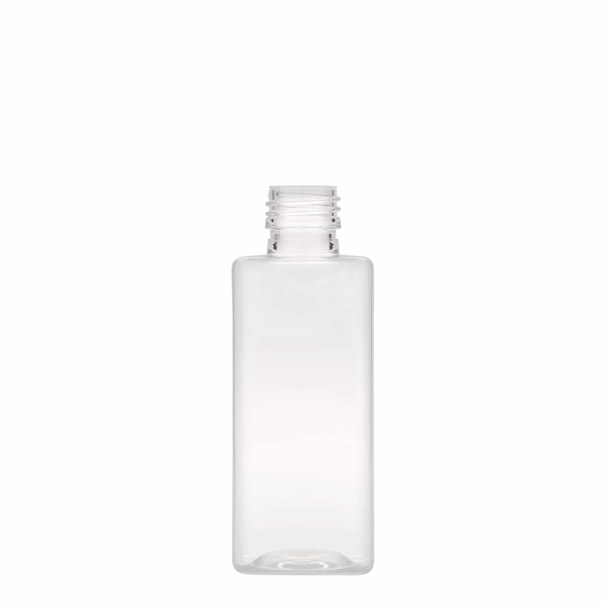 Bottiglia PET da 250 ml 'Karl', quadrata, plastica, bocca: PP 28