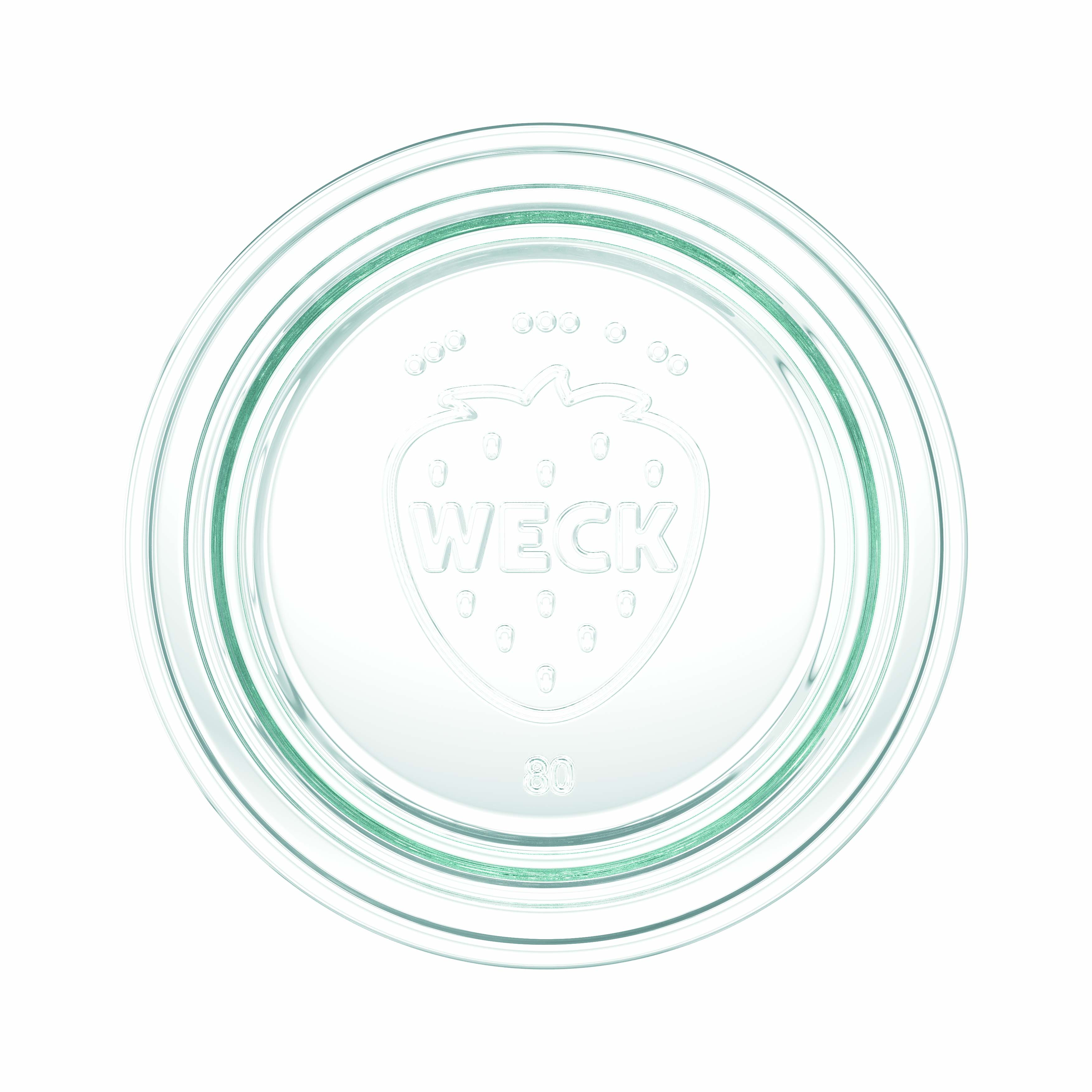 6x 730 ml barattolo gourmet WECK con coperchio in vetro RR 80