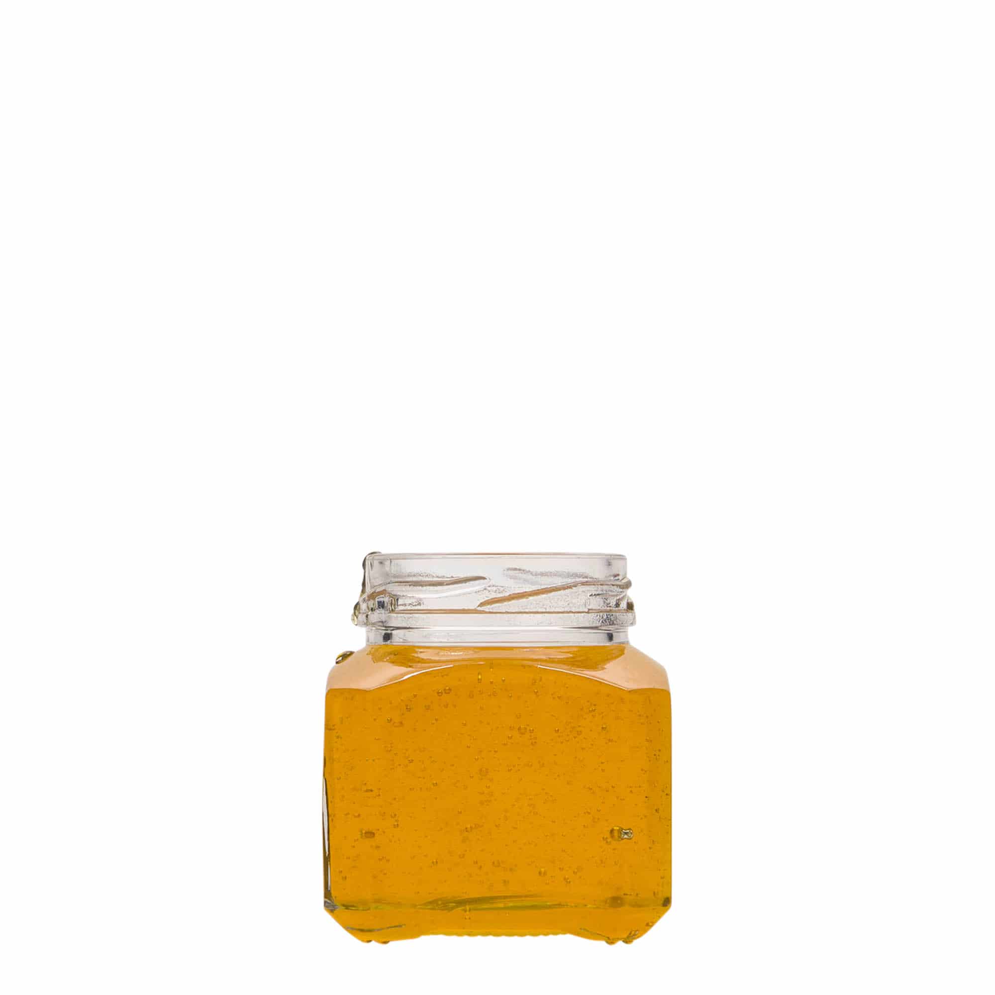 106 ml Vasetto quadrato 'Milano', vetro, imboccatura: Twist-Off (TO 48)