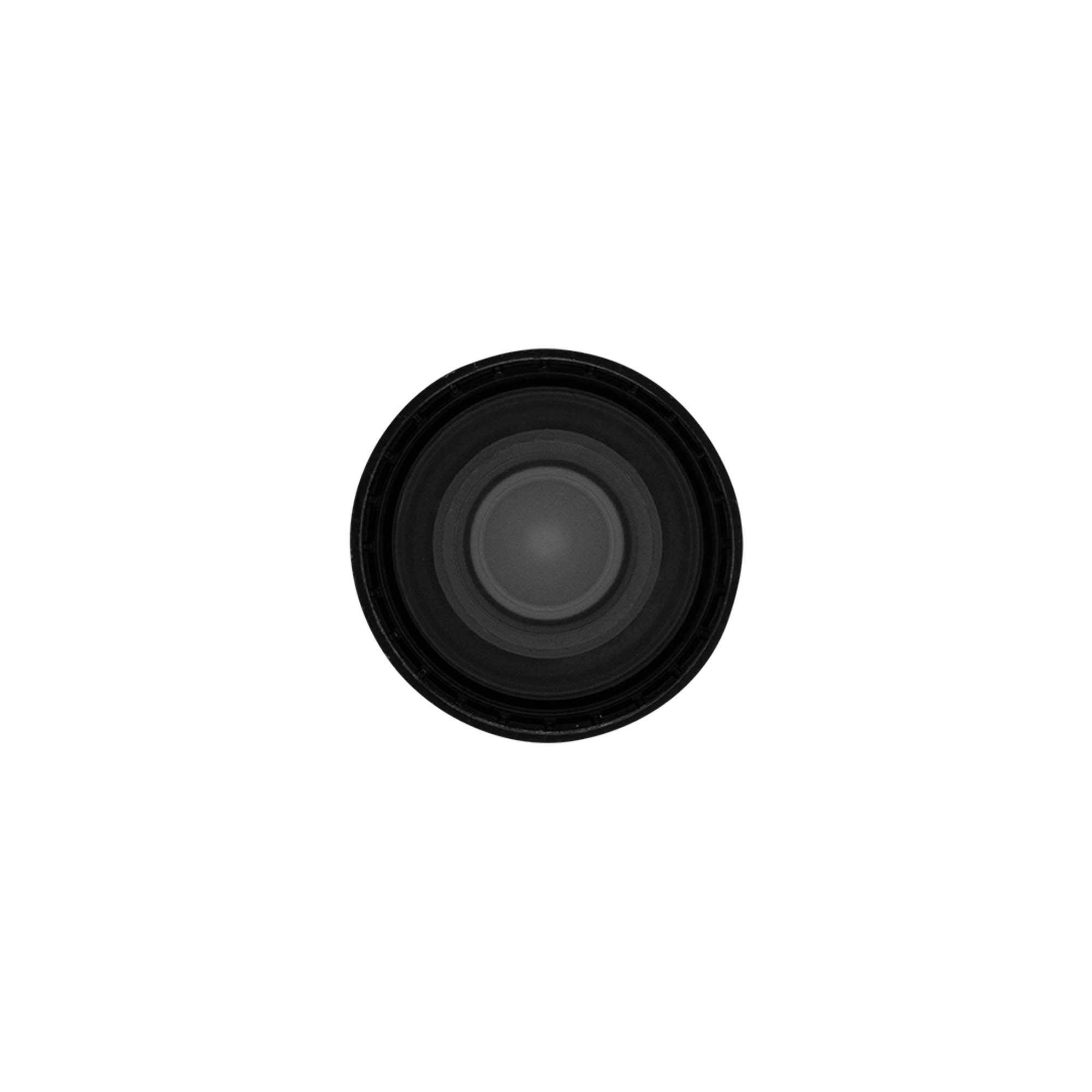 Chiusura di originalità DOP con beccuccio, plastica PE, nero Chiusura di originalità DOP con beccuccio, plastica PE, nero