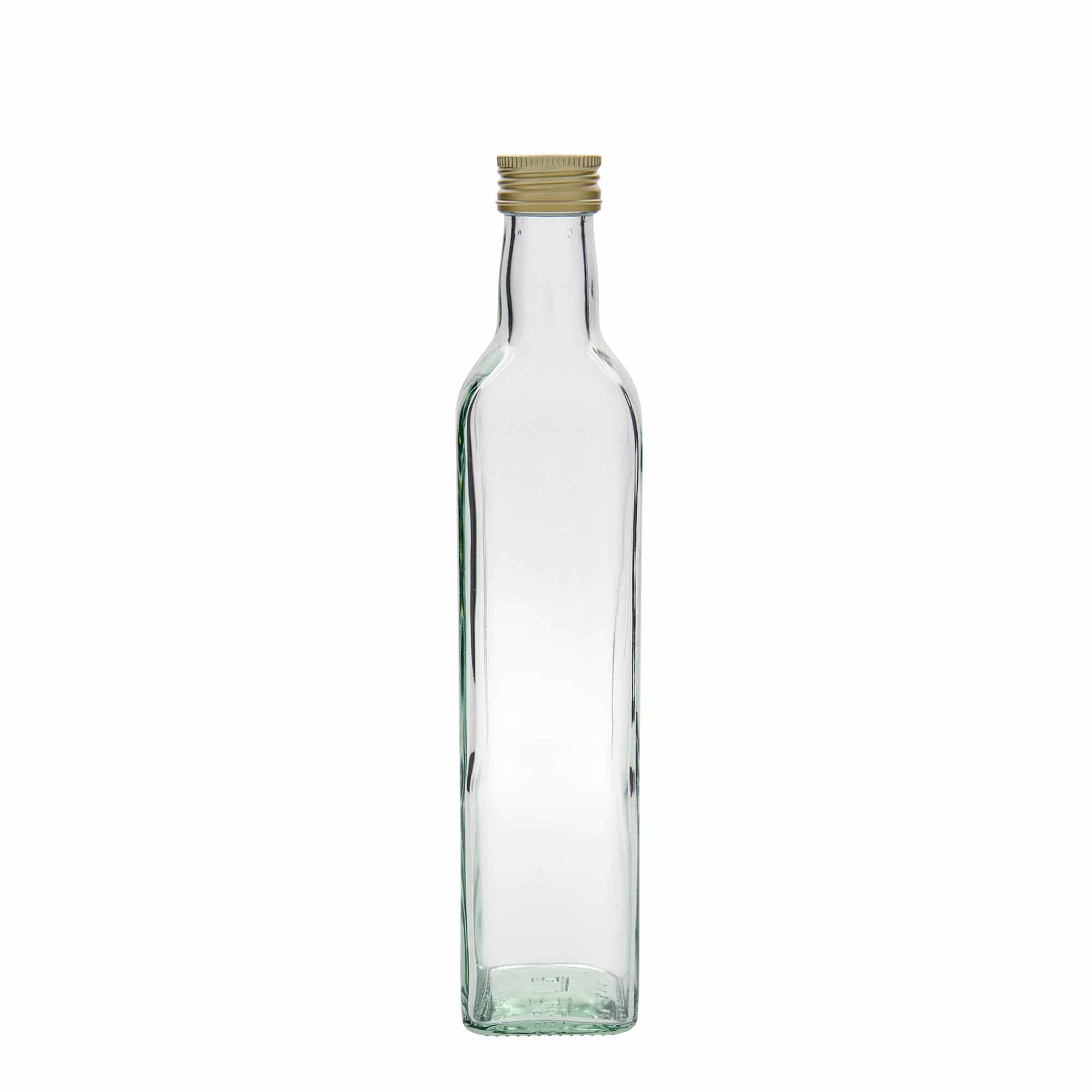 500 ml Bottiglia 'Marasca', vetro, quadrata, imboccatura: PP 31,5