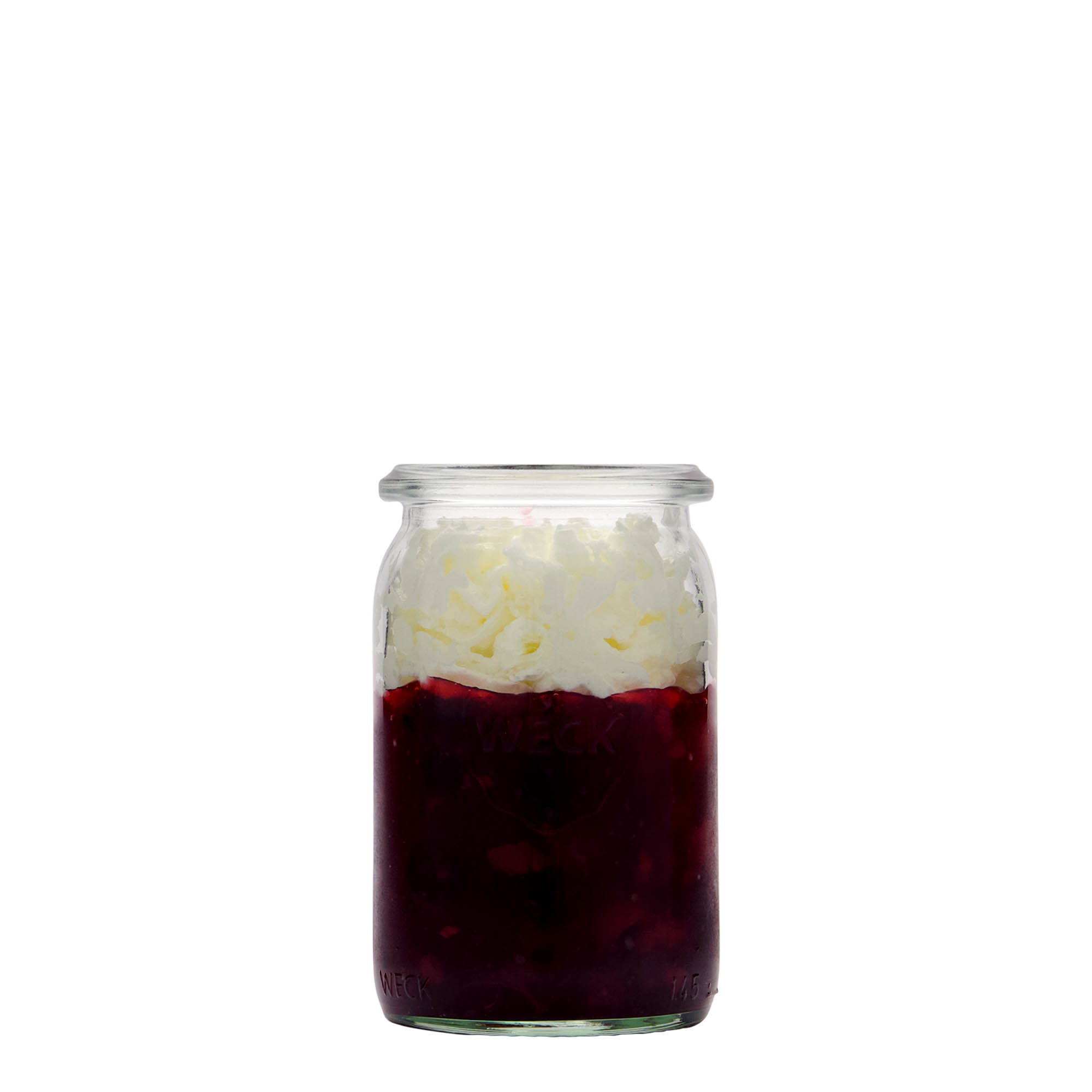 145 ml WECK-Vetro cilindrico, bocca: bordo tondo 145 ml WECK-Vetro cilindrico, bocca: bordo tondo