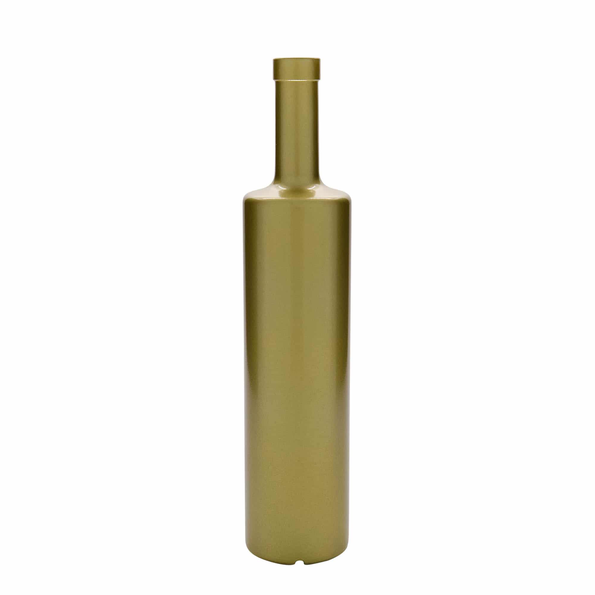 700 ml Bottiglia di vetro 'Centurio', oro, imboccatura: fascetta