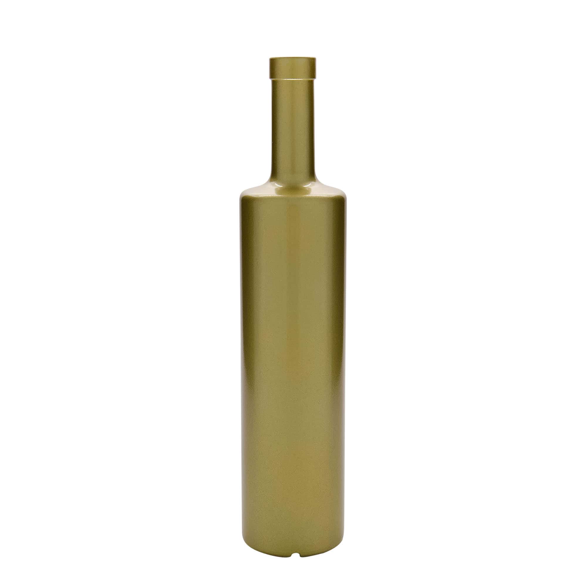 Bottiglia di vetro da 700 ml 'Centurio', oro, bocca: sughero