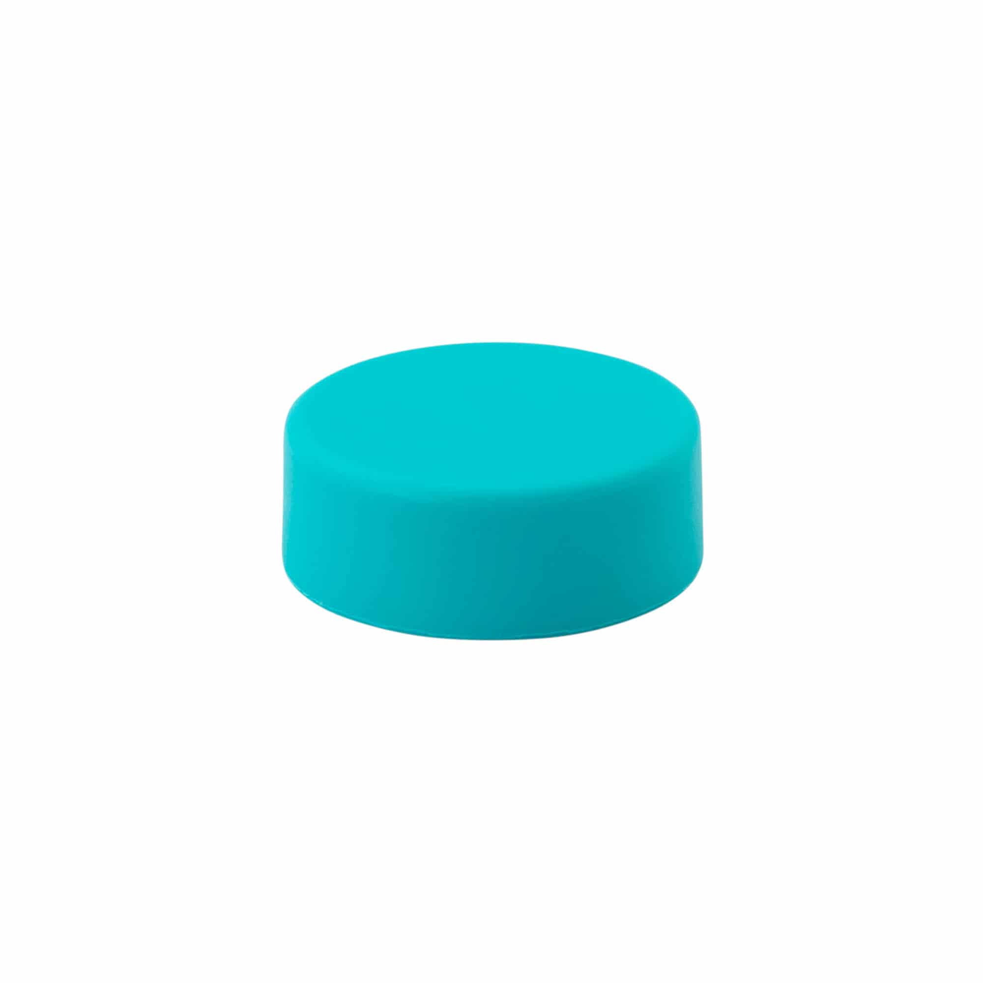 Tappo a vite, plastica ABS, turchese, per imboccatura: GPI 33/400