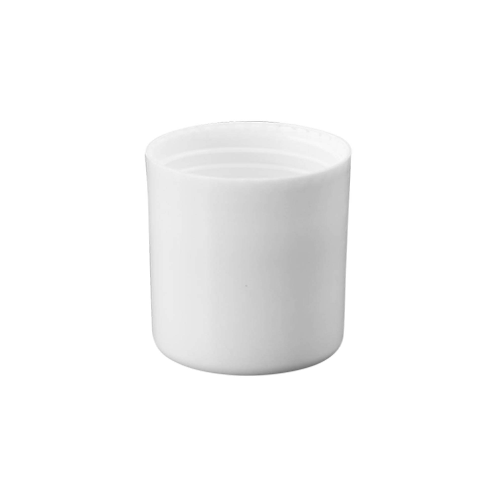 Tappo per flacone roll-on da 50 ml, plastica PP, bianco, per bocca: chiusura a vite
