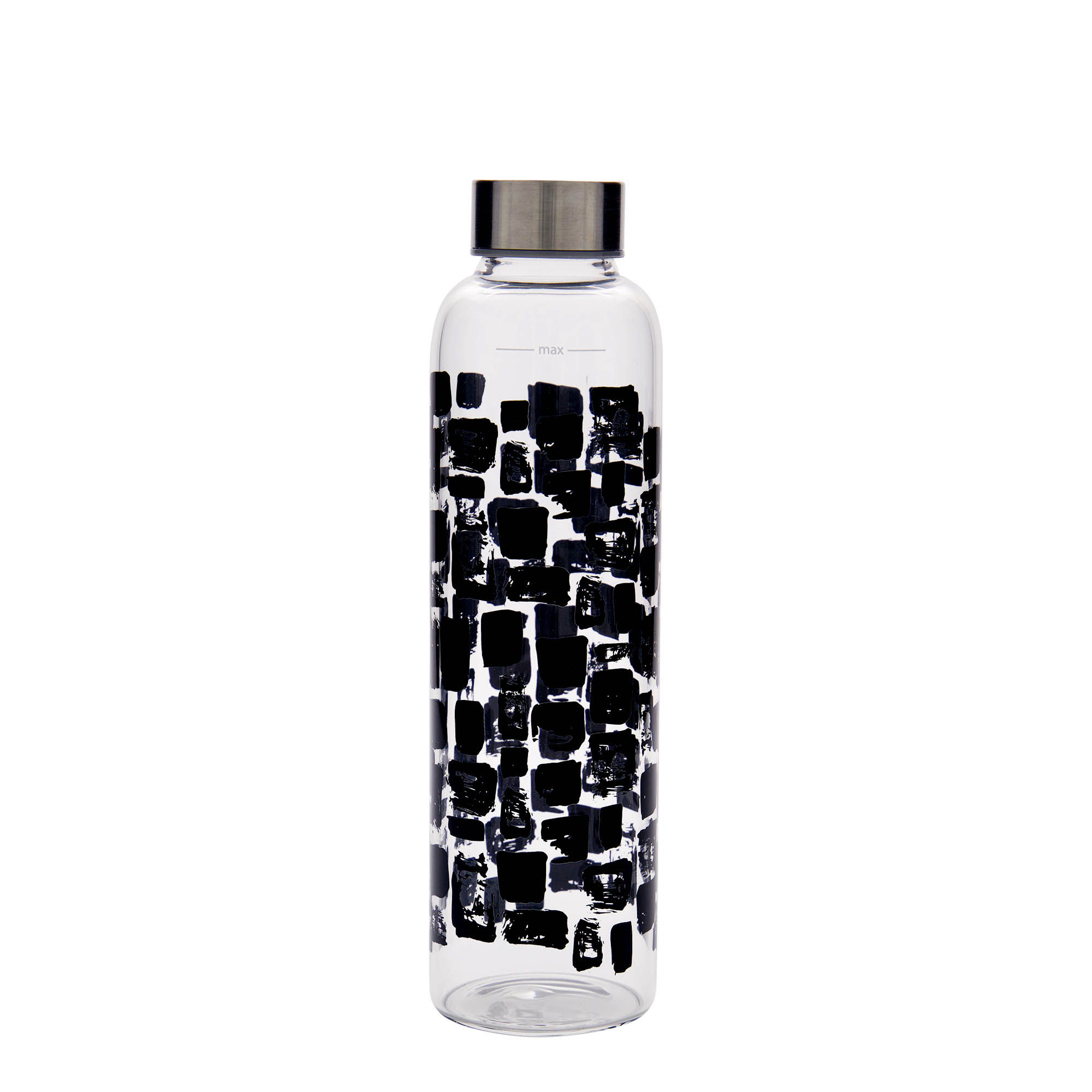 Borraccia da 500 ml 'Perseus - Rettangoli Neri', bocca: chiusura a vite Borraccia da 500 ml 'Perseus - Rettangoli Neri', bocca: chiusura a vite