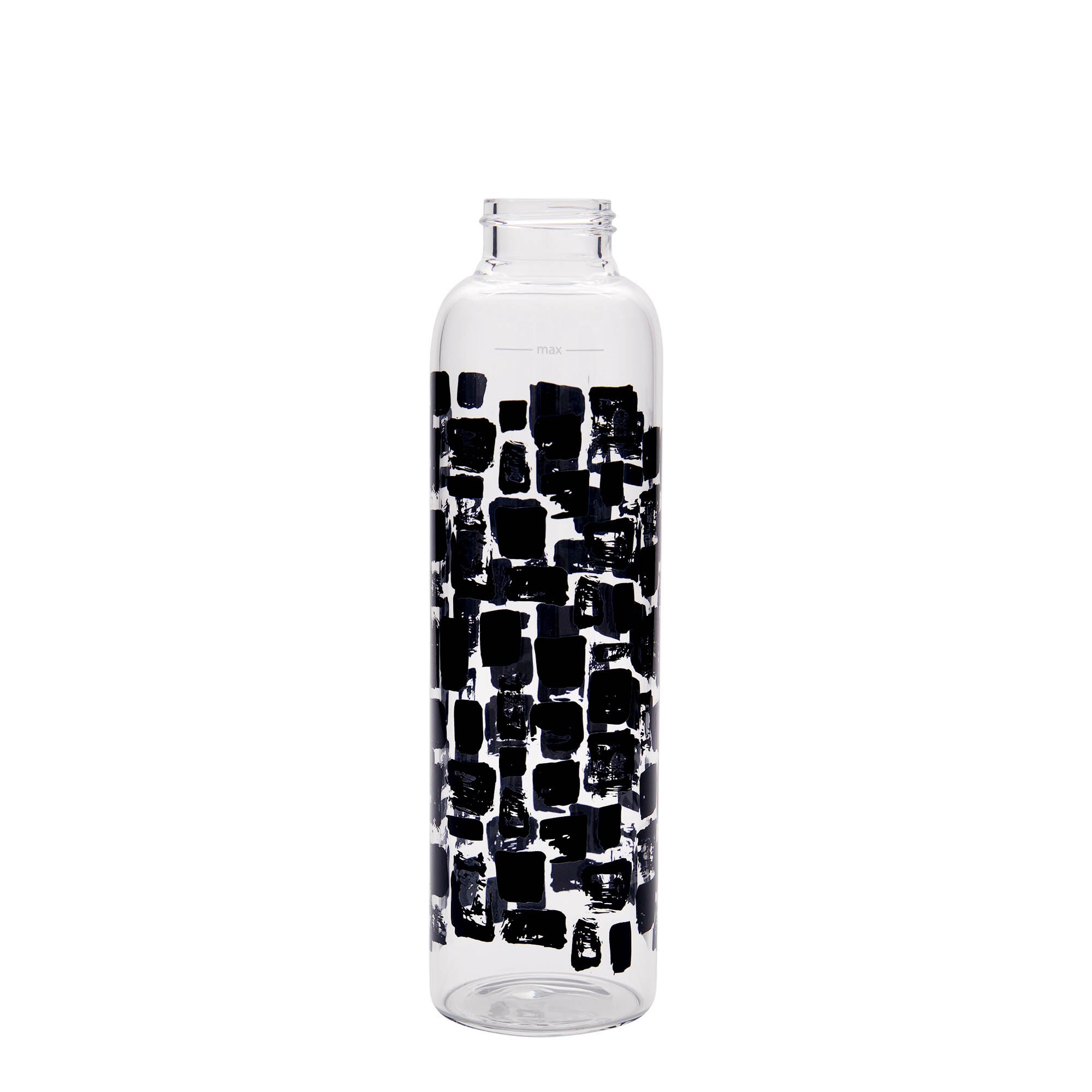 Borraccia da 500 ml 'Perseus - Rettangoli Neri', bocca: chiusura a vite Borraccia da 500 ml 'Perseus - Rettangoli Neri', bocca: chiusura a vite