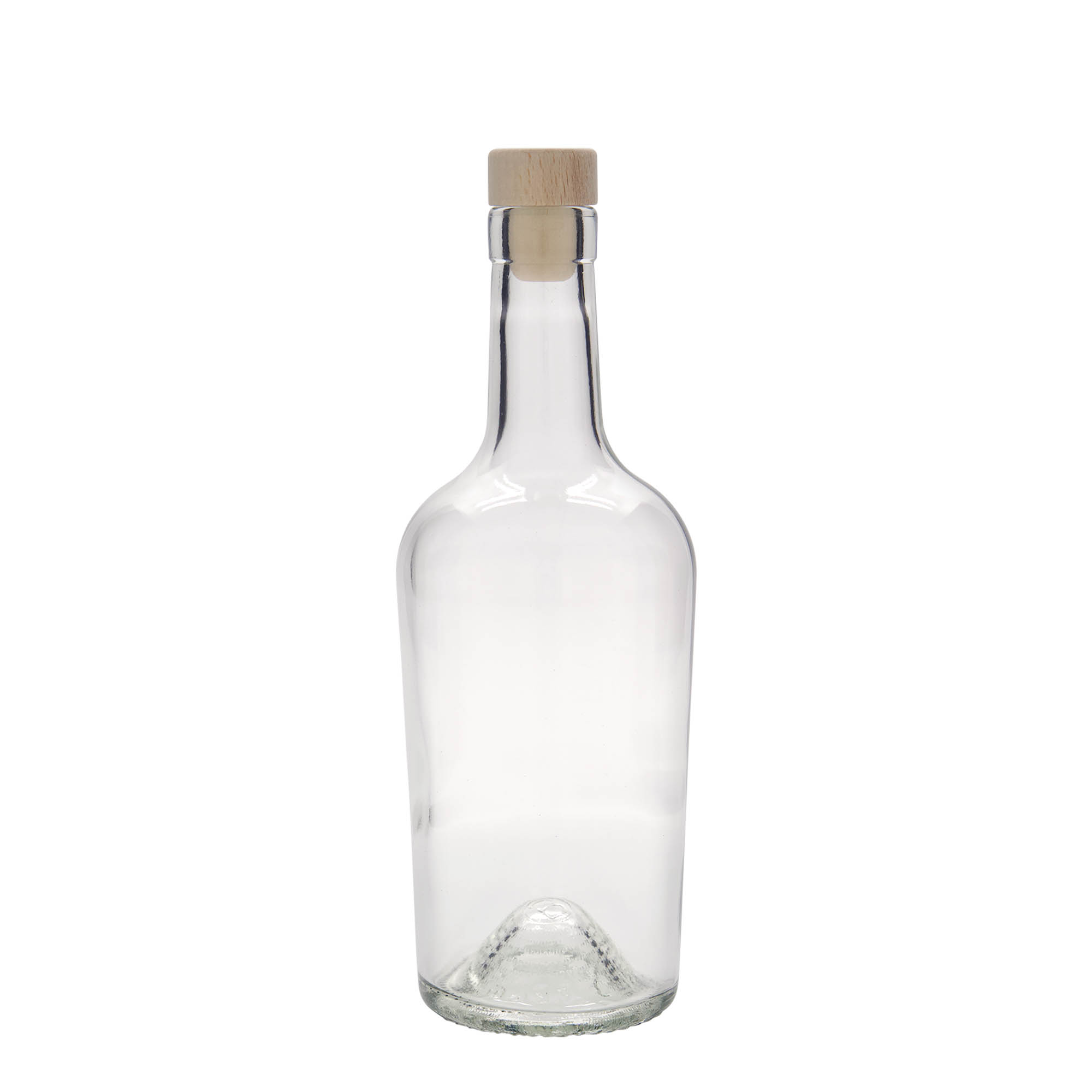 Bottiglia di vetro da 500 ml 'Margarethe', bocca: sughero Bottiglia di vetro da 500 ml 'Margarethe', bocca: sughero