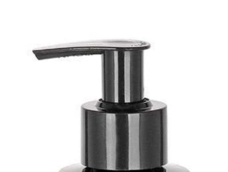 Tappo a vite con pompa dosatrice, plastica PP, nero, per bocca: 24/410 Tappo a vite con pompa dosatrice, plastica PP, nero, per bocca: 24/410