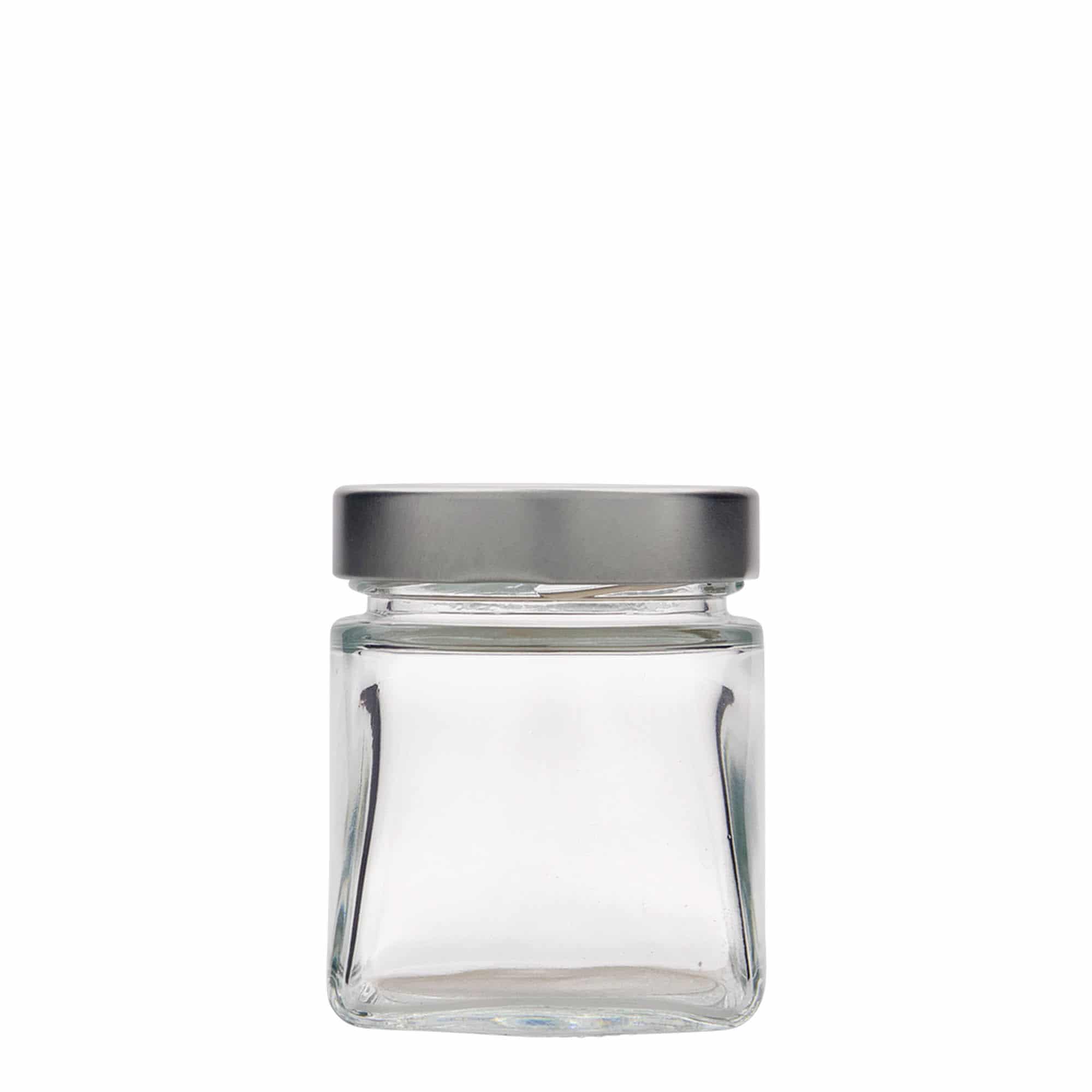 212 ml Vasetto quadrato 'Luxor', imboccatura: Deept-Twist-Off (DTO 63)