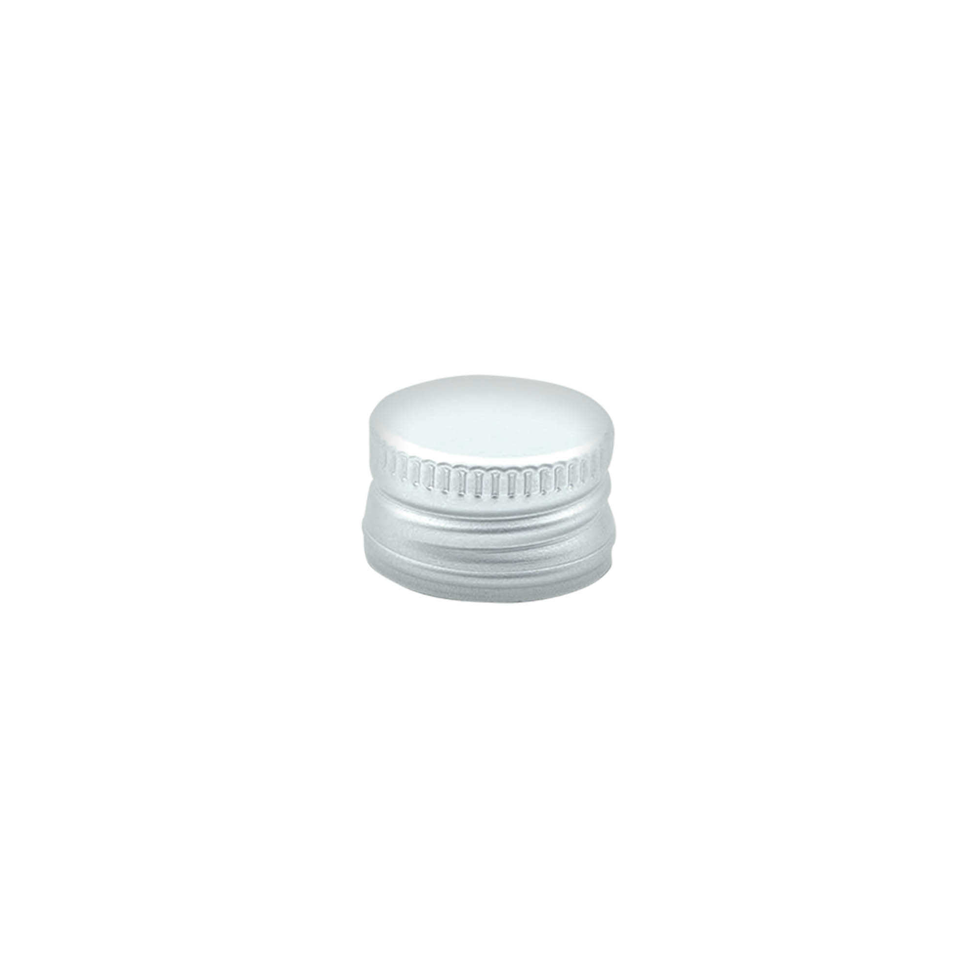 Chiusura a vite, metallo, argento, per bocca: PP 18 Chiusura a vite, metallo, argento, per bocca: PP 18