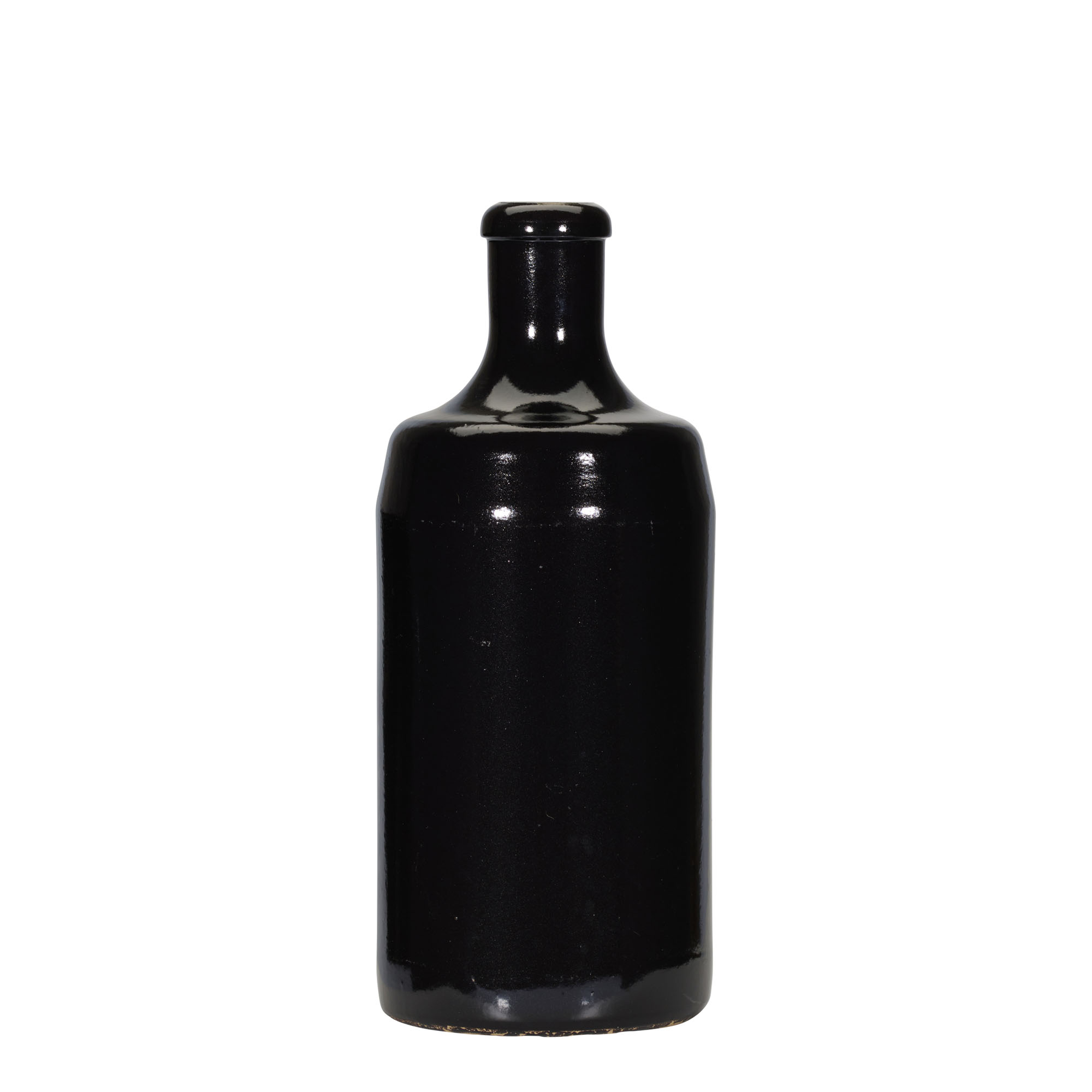Boccale in terracotta 700 ml 'Calvados, gres, nero, bocca: sughero'
