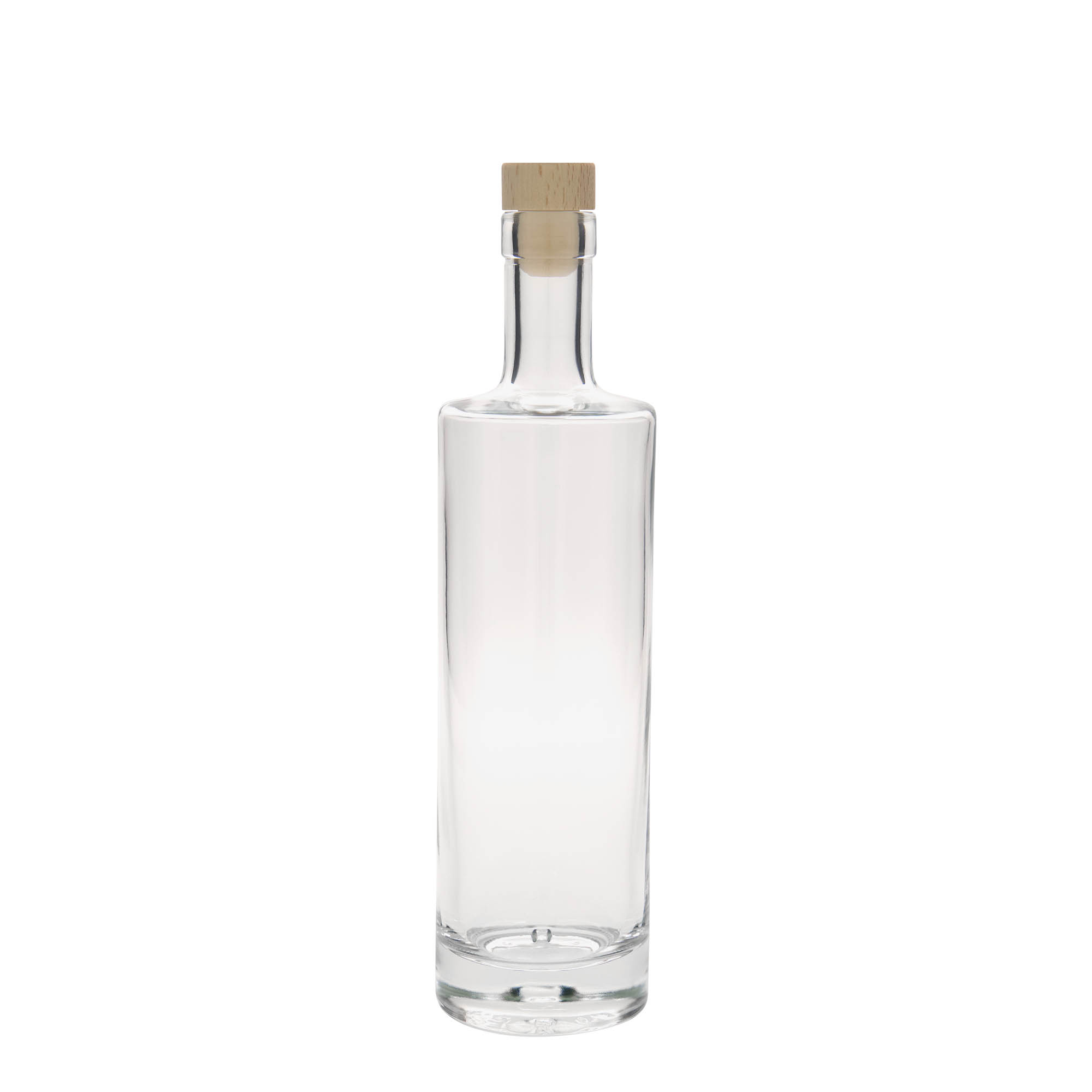 Bottiglia di vetro da 500 ml 'Titano', bocca: tappo di sughero Bottiglia di vetro da 500 ml 'Titano', bocca: tappo di sughero