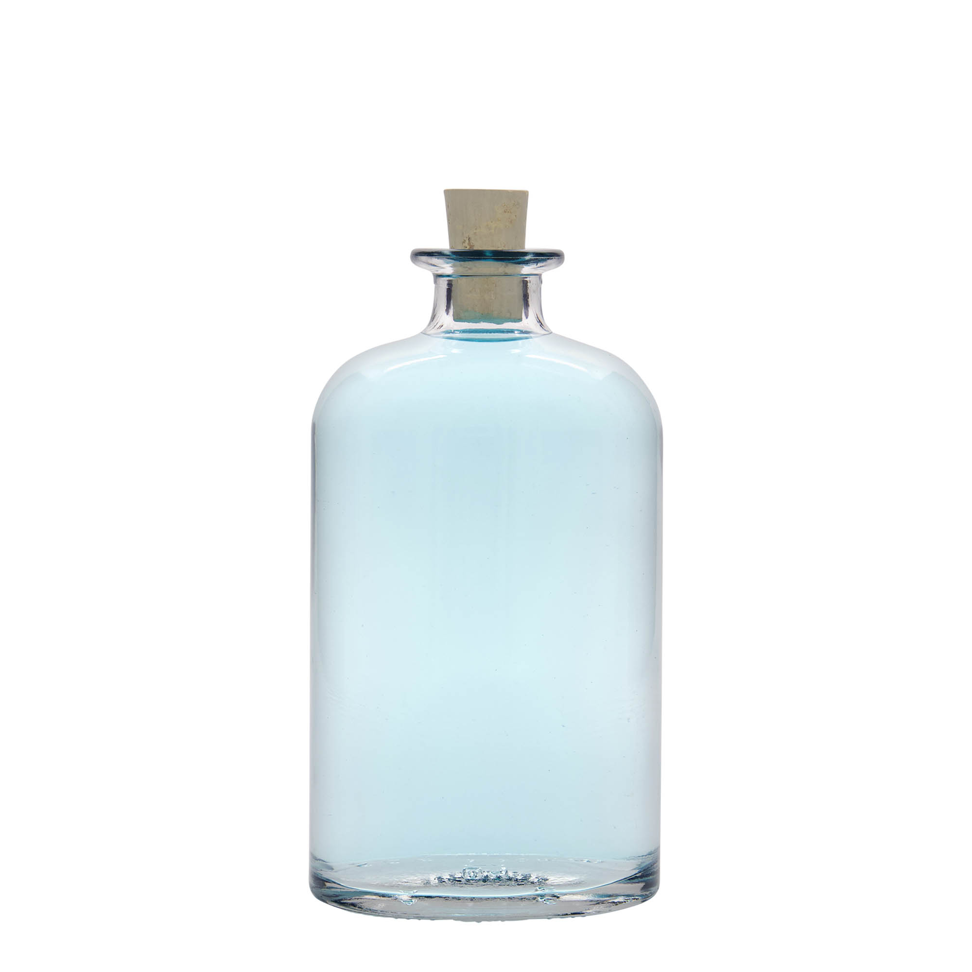Bottiglia di vetro da 500 ml 'Dundee', ovale, bocca: sughero Bottiglia di vetro da 500 ml 'Dundee', ovale, bocca: sughero