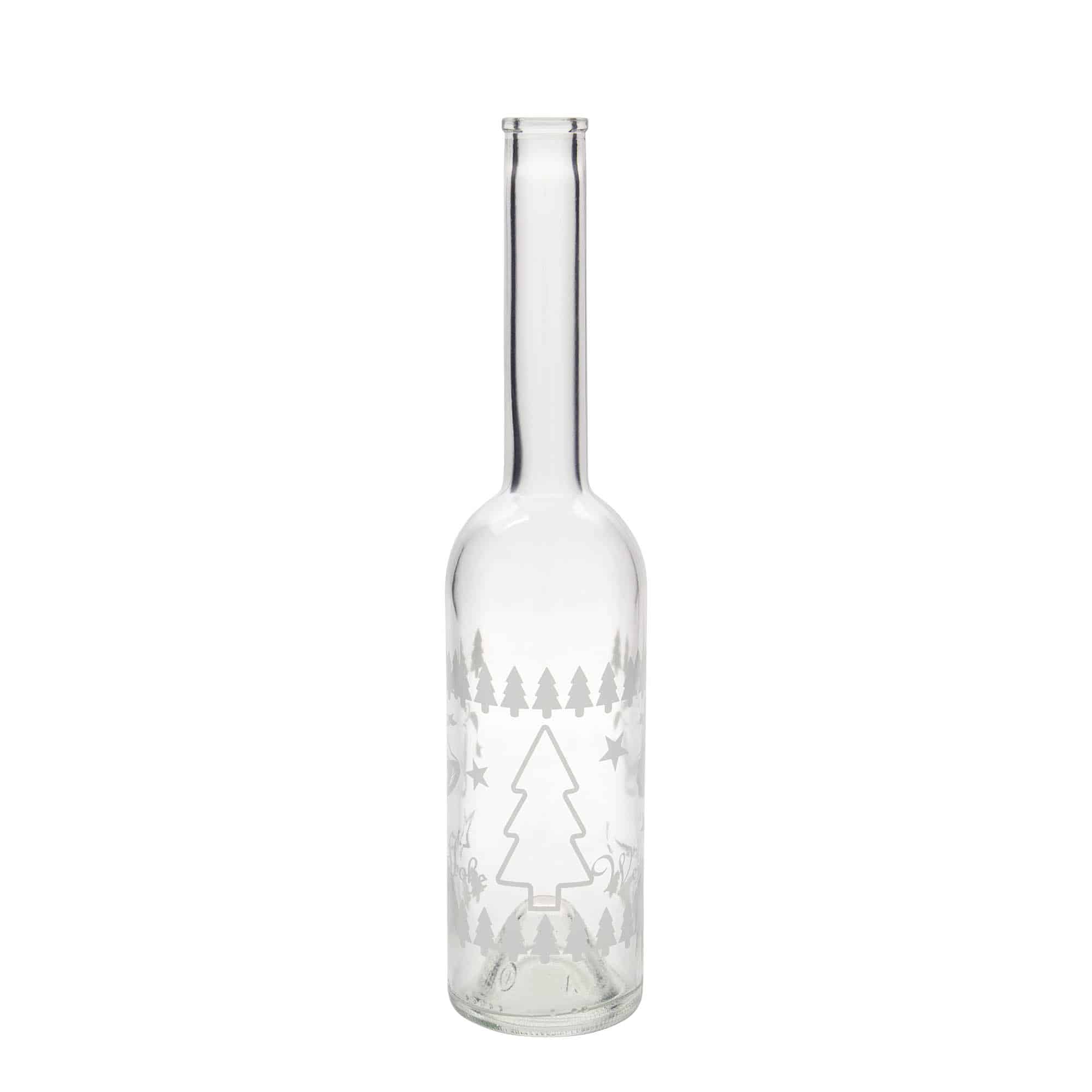 500 ml Bottiglia di vetro 'Opera', motivo: Natale classico, imboccatura: fascetta 500 ml Bottiglia di vetro 'Opera', motivo: Natale classico, imboccatura: fascetta