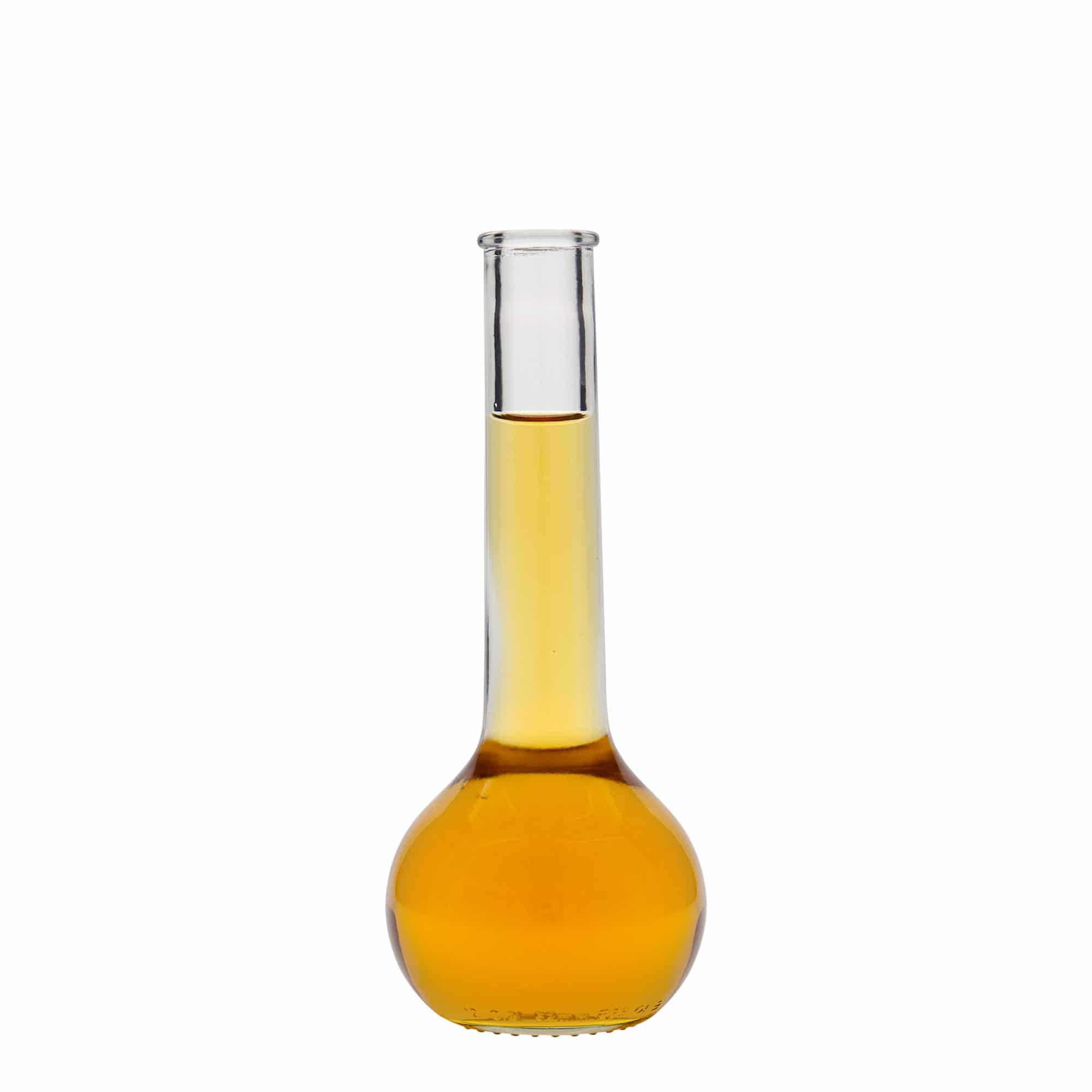 Bottiglia di vetro da 200 ml 'Tulipano', bocca: tappo di sughero Bottiglia di vetro da 200 ml 'Tulipano', bocca: tappo di sughero