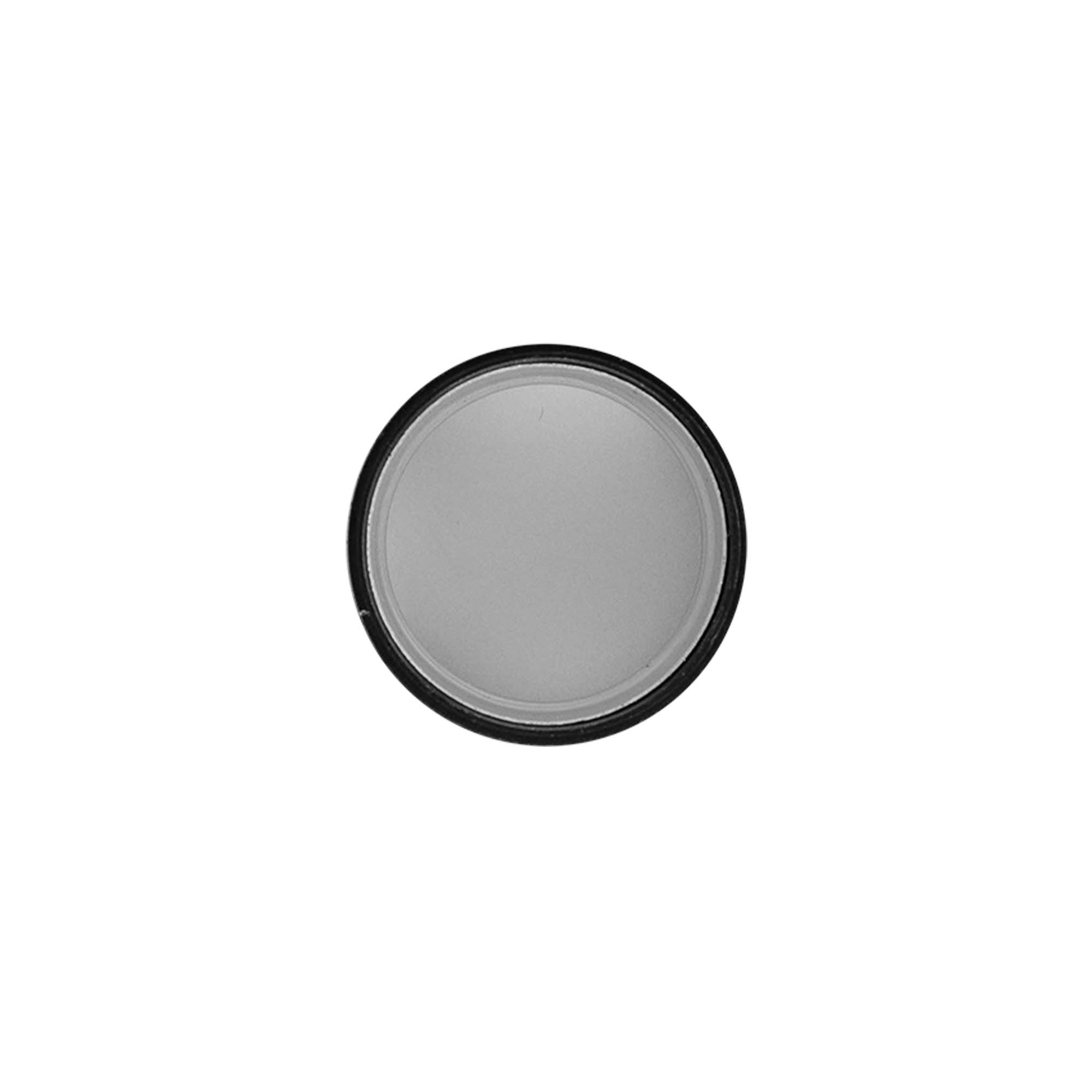 Tappo a vite, metallo-plastica, argento, per bocca: PP 28