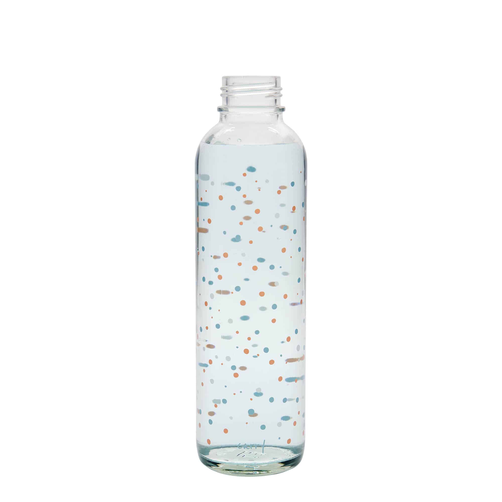 700 ml Borraccia 'CARRY Bottle', motivo: Flying Circles, vetro, imboccatura: a vite