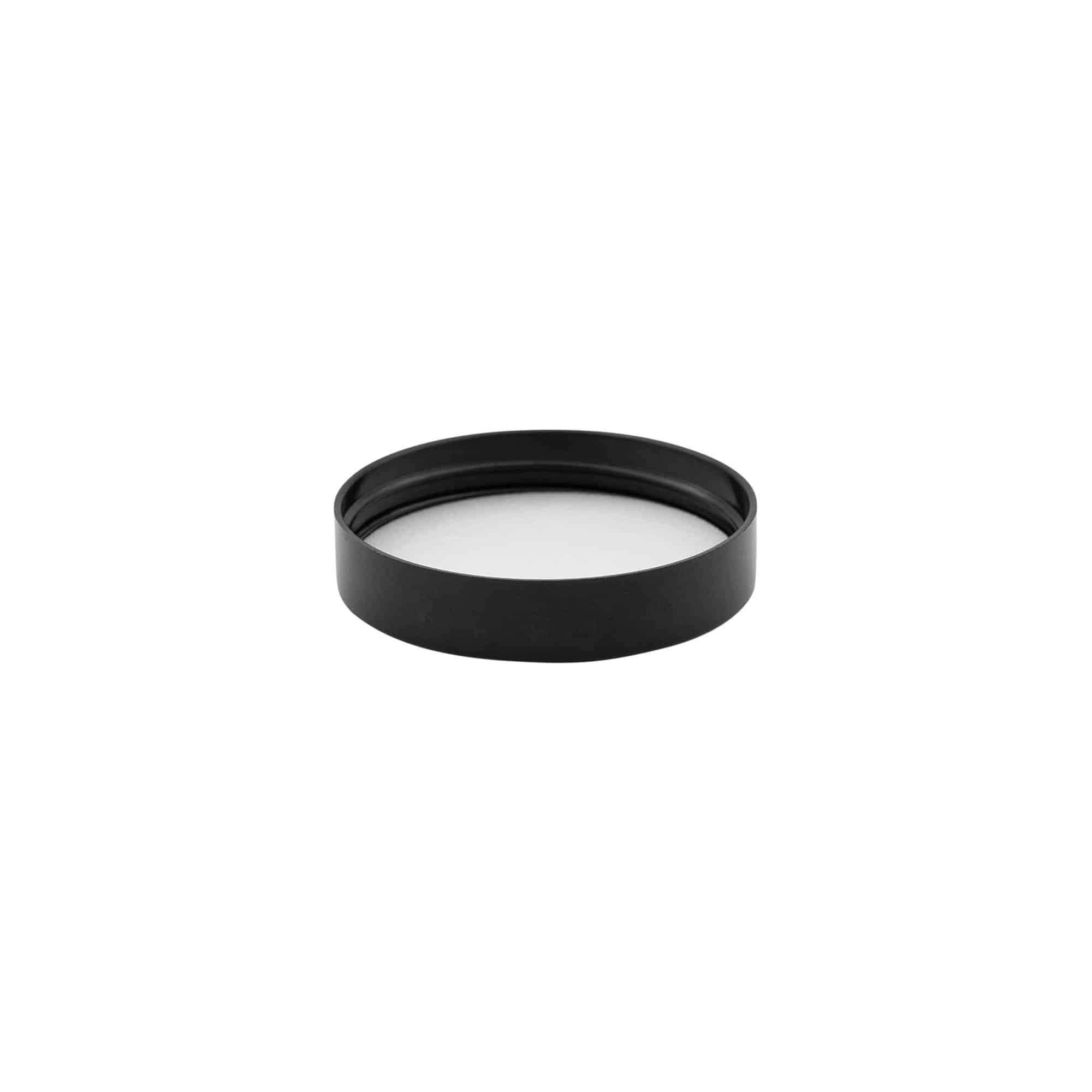 Tappo a vite per 120 ml 'Brown Line', plastica HPM, nero