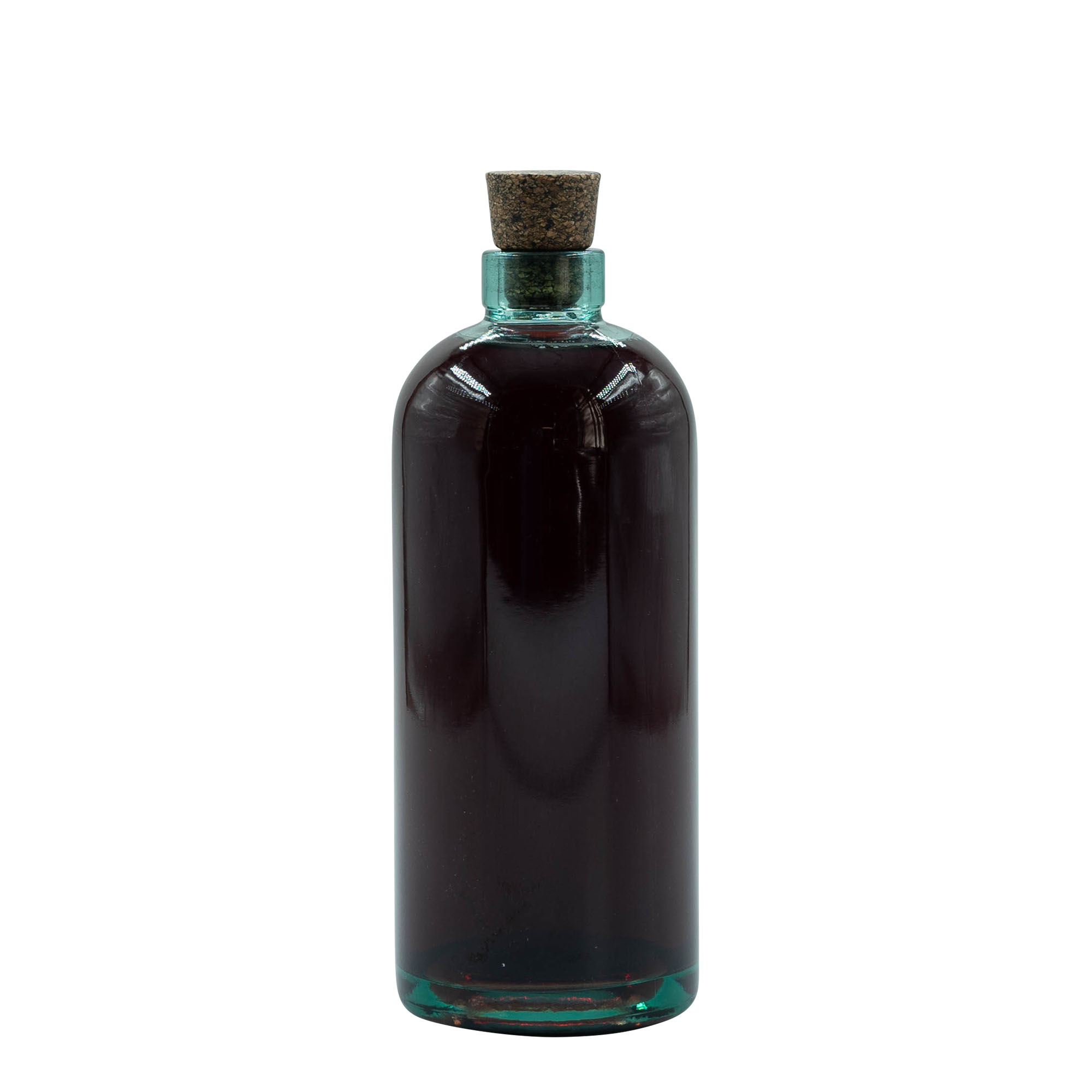 Bottiglia di vetro da 700 ml 'Farm', bocca: tappo di sughero Bottiglia di vetro da 700 ml 'Farm', bocca: tappo di sughero