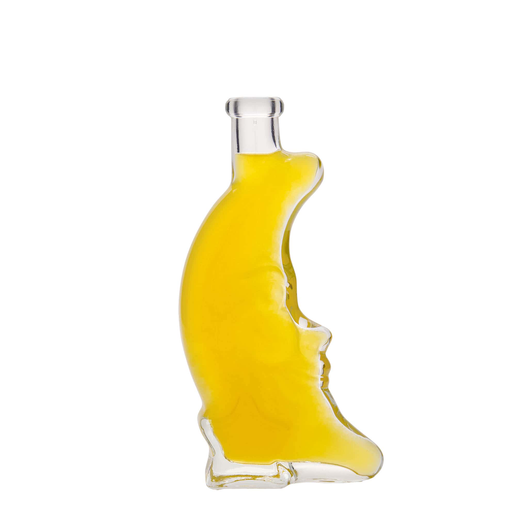 Bottiglia di vetro da 200 ml 'Luna', bocca: sughero