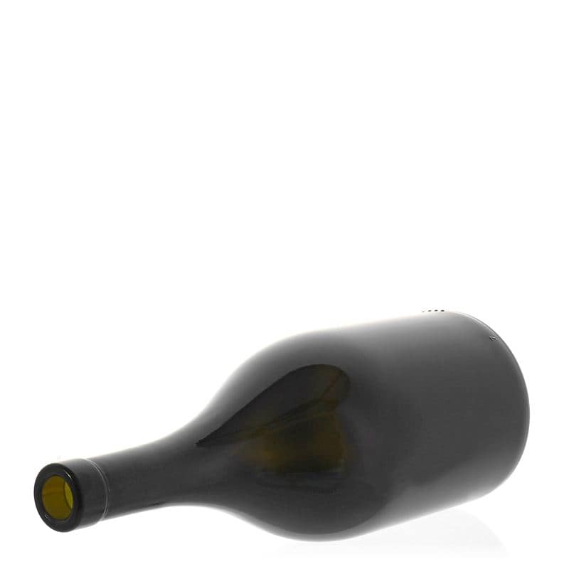 750 ml Bottiglia per vino 'Exclusive', verde antico, vetro, imboccatura: fascetta