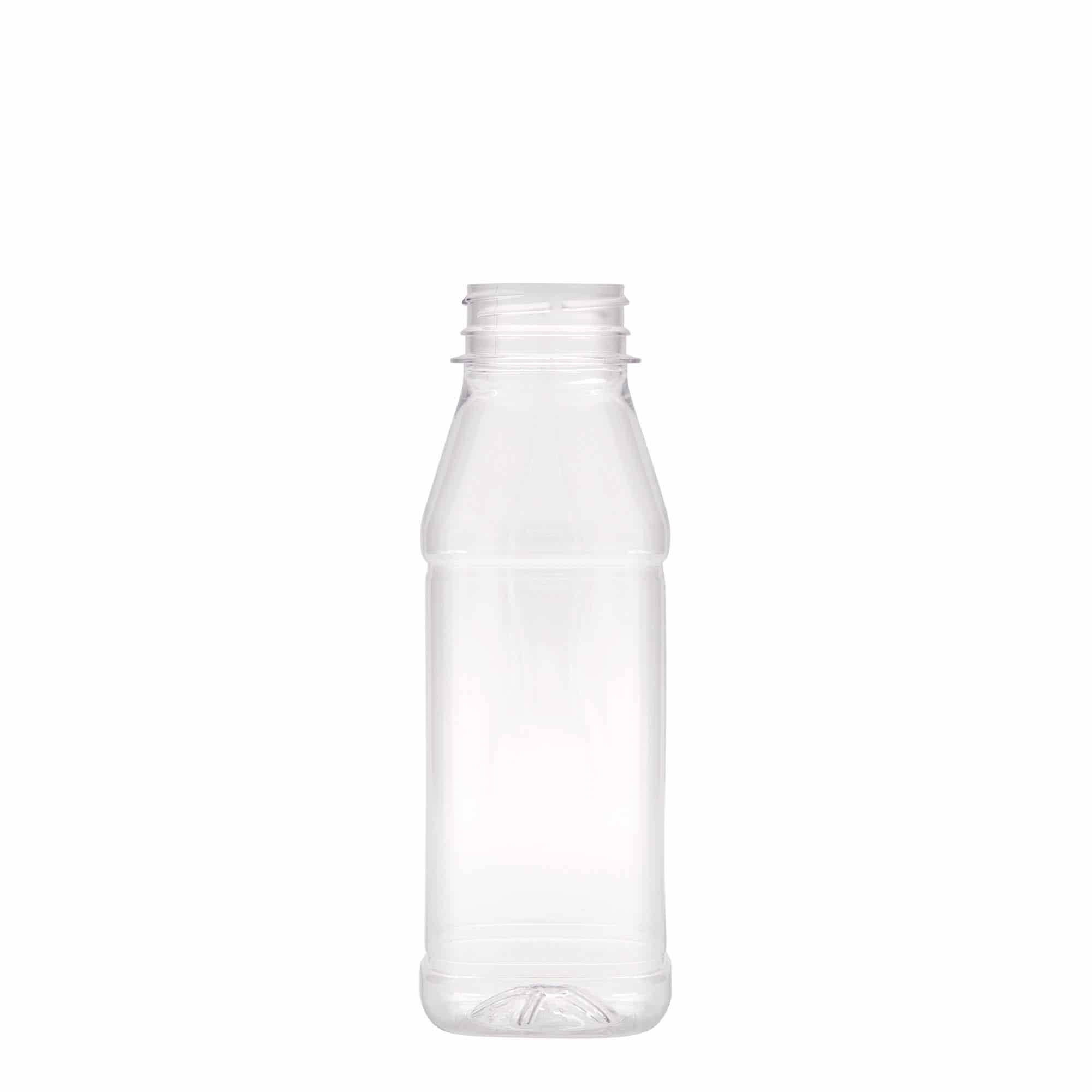 330 ml Bottiglia PET 'Milk and Juice Carré', quadrata, plastica, imboccatura: 38 mm 330 ml Bottiglia PET 'Milk and Juice Carré', quadrata, plastica, imboccatura: 38 mm