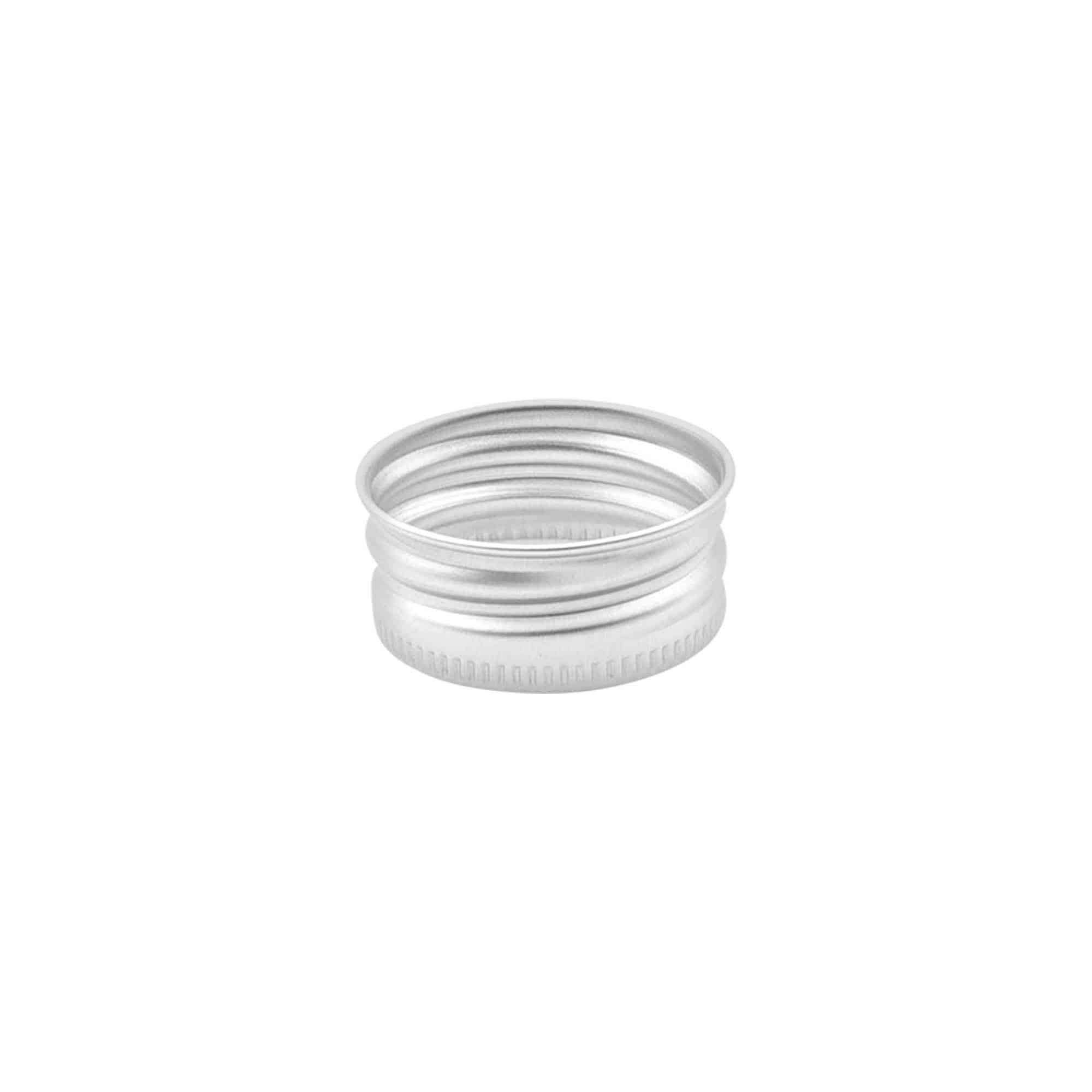 Tappo a vite, metallo, argento, per imboccatura: GPI 28/410