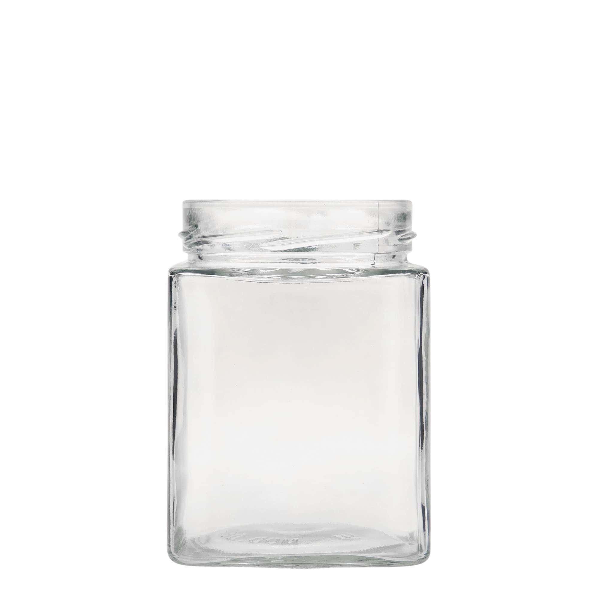 580 ml Vasetto rettangolare 'Ikarus', vetro, imboccatura: Twist-Off Deep (DTO 82)