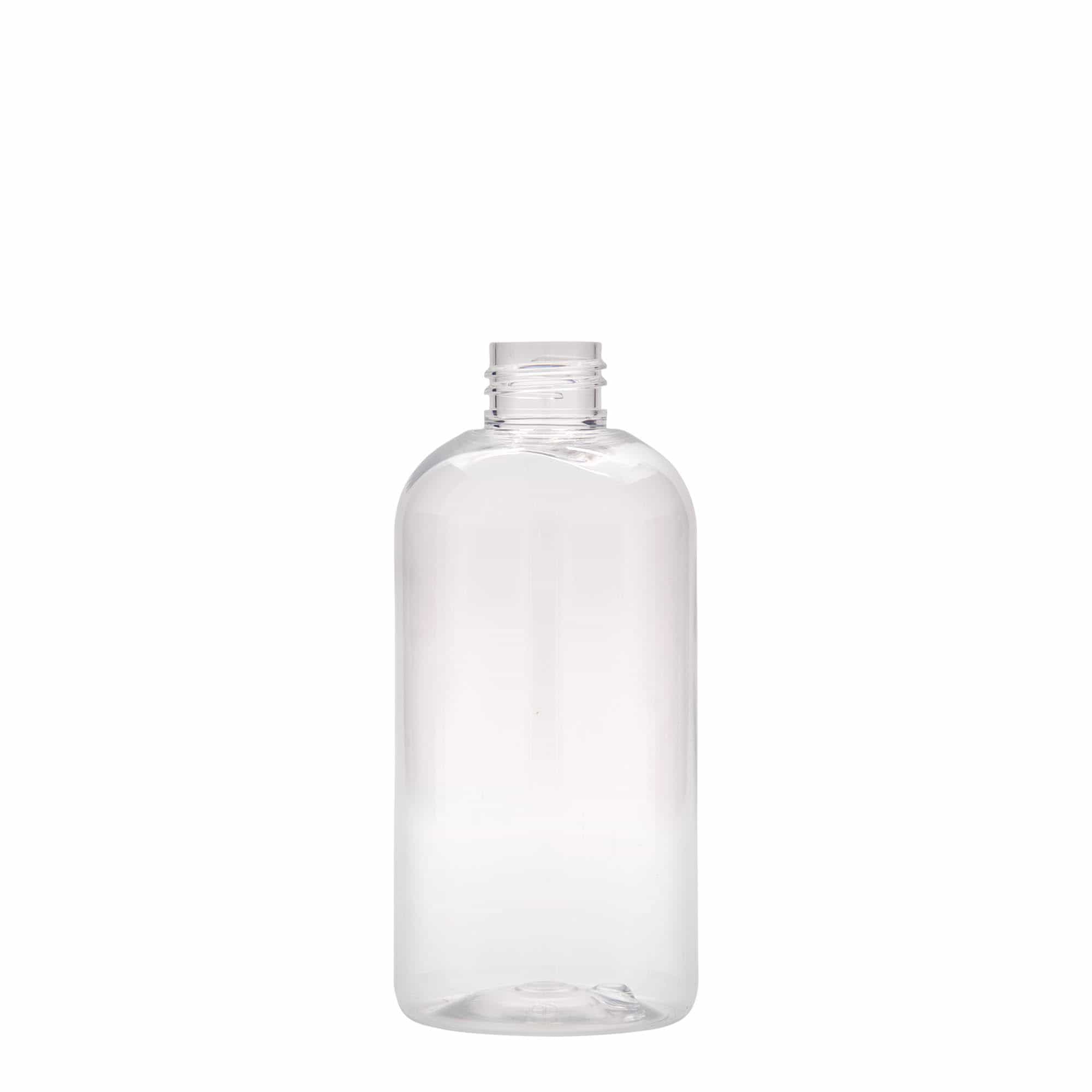 250 ml Bottiglia PET 'Boston', plastica, imboccatura: GPI 24/410