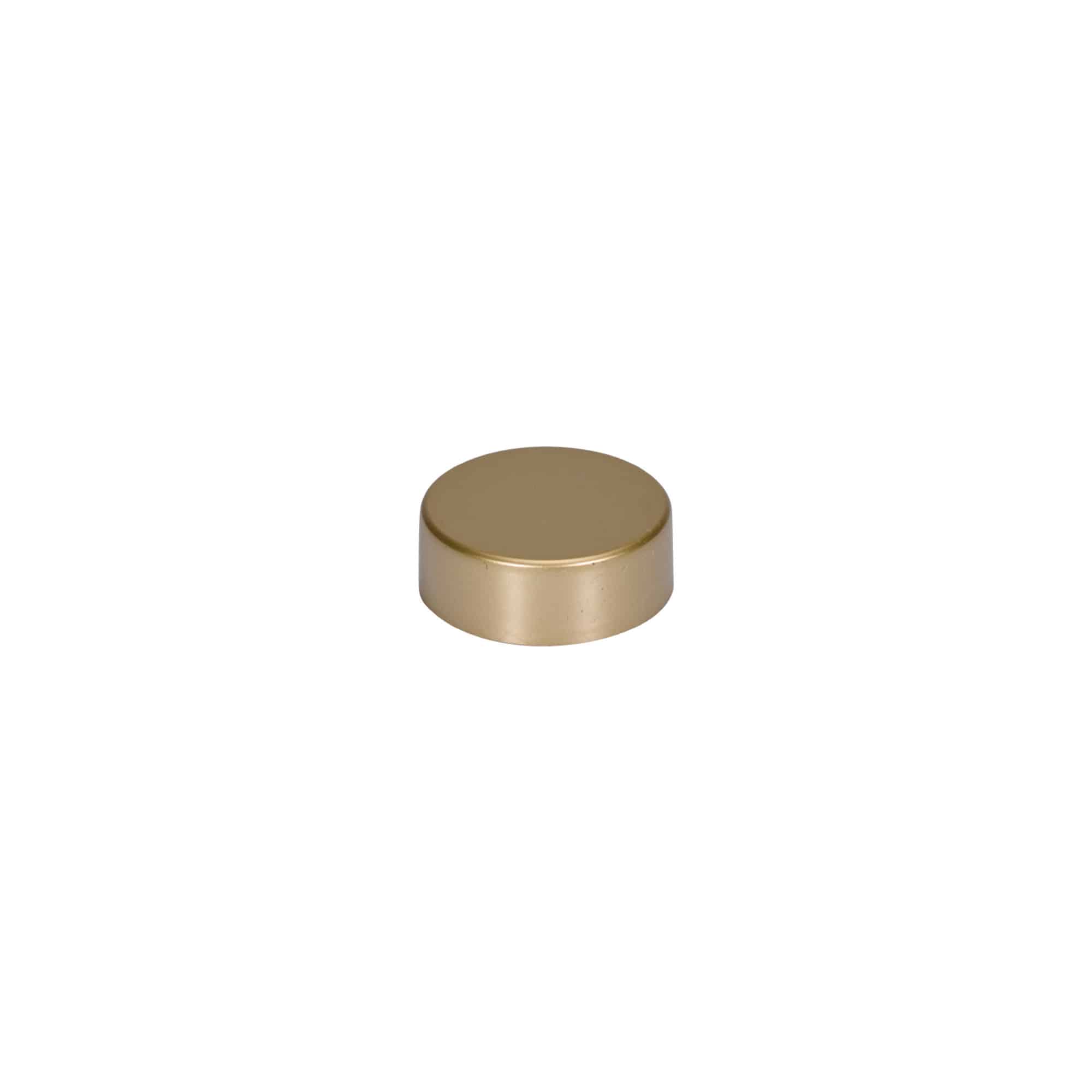 Tappo a vite, plastica ABS, oro opaco, per bocca: GPI 33/400 Tappo a vite, plastica ABS, oro opaco, per bocca: GPI 33/400