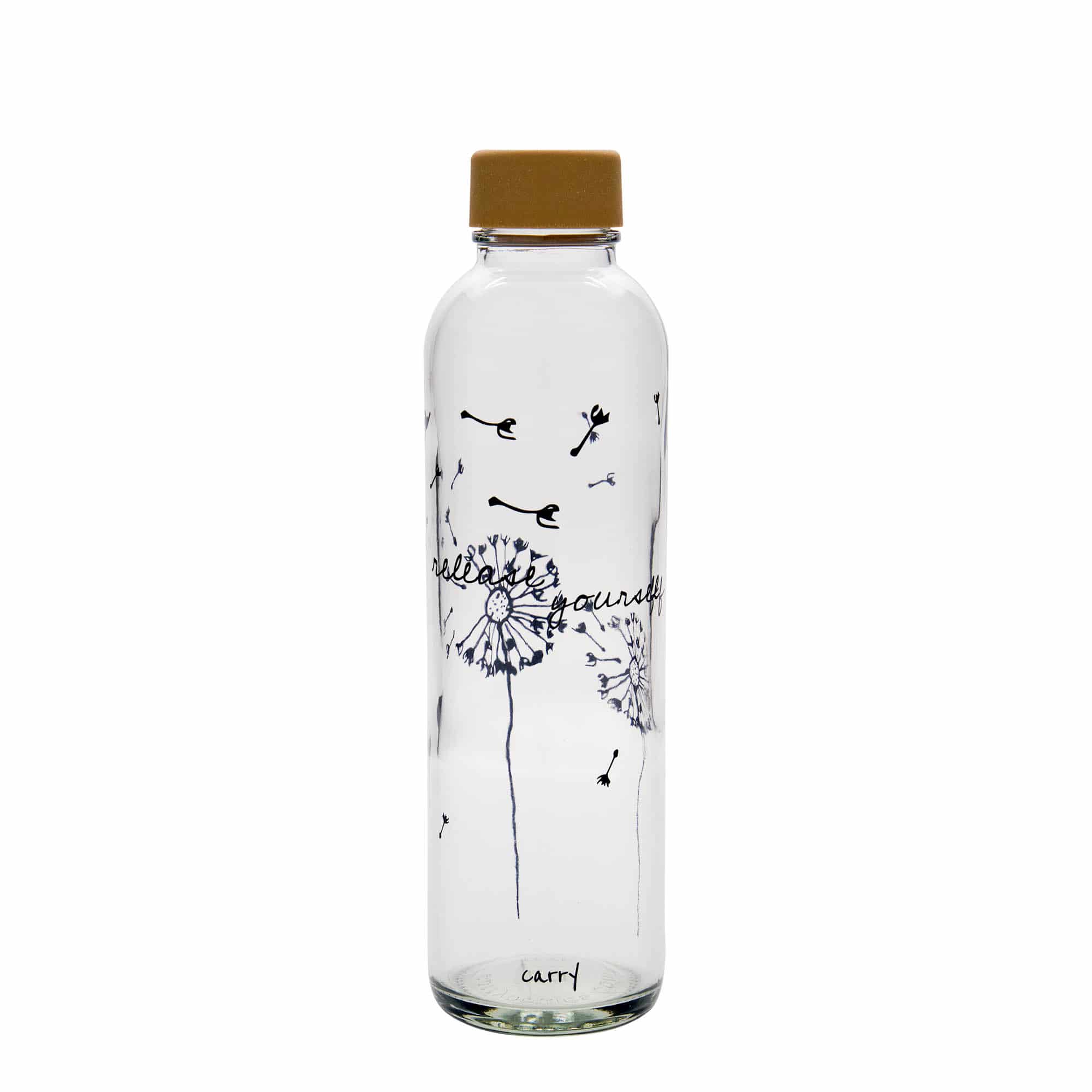 700 ml Borraccia 'CARRY Bottle', motivo: Release Yourself, vetro, imboccatura: a vite