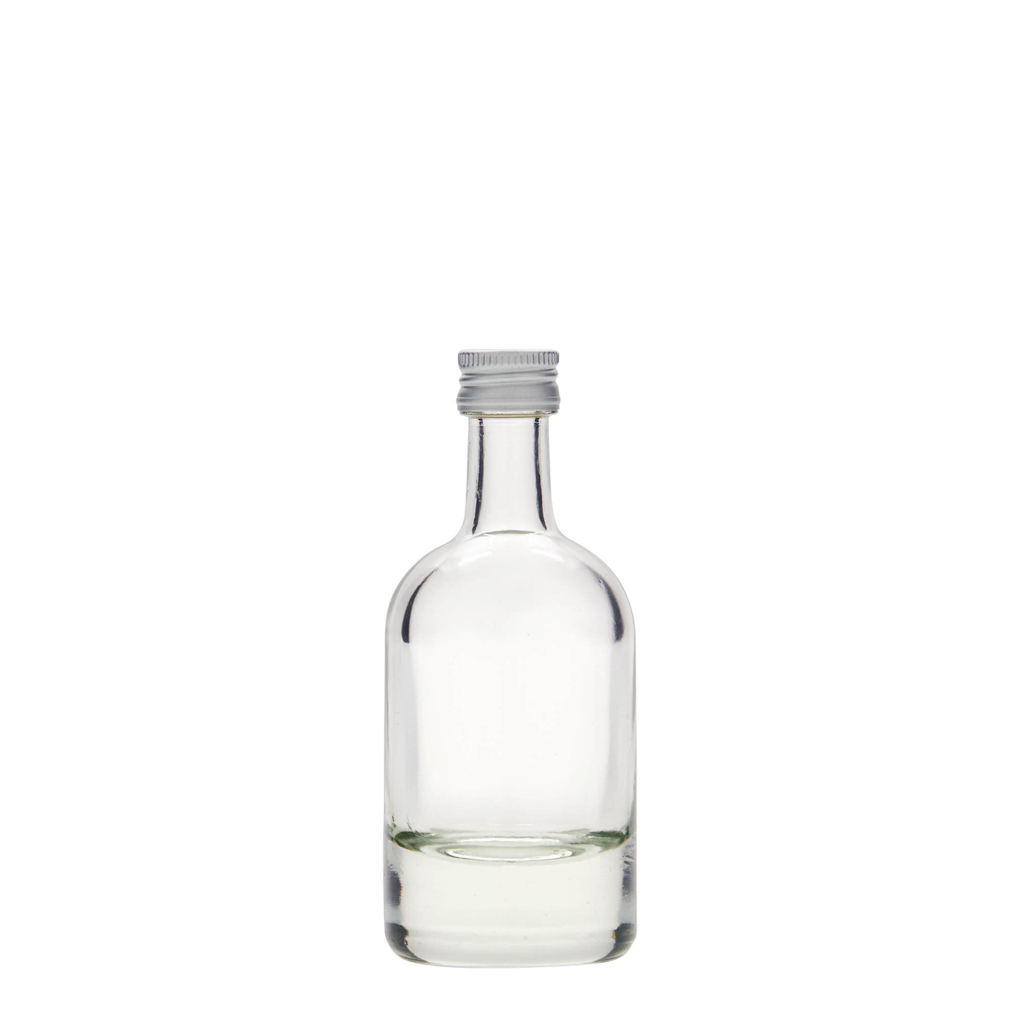 Bottiglia di vetro da 50 ml 'Linea Uno', bocca: PP 18 Bottiglia di vetro da 50 ml 'Linea Uno', bocca: PP 18