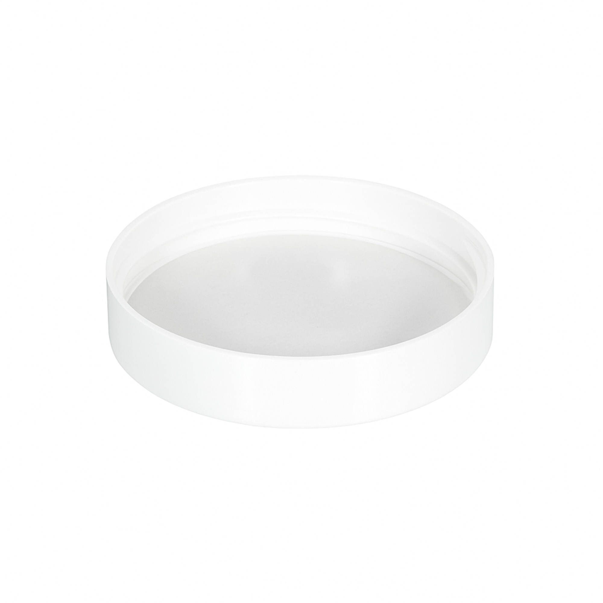 Tappo a vite per 120 ml 'Brown Line', plastica HPM, bianco