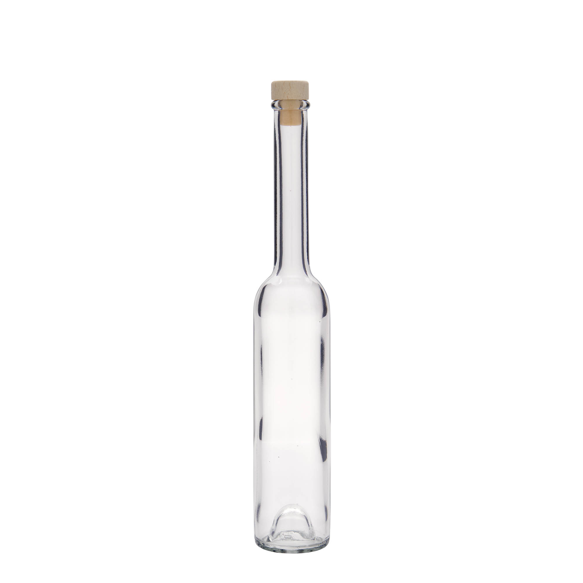 Bottiglia di vetro da 100 ml 'Platina', bocca: sughero Bottiglia di vetro da 100 ml 'Platina', bocca: sughero