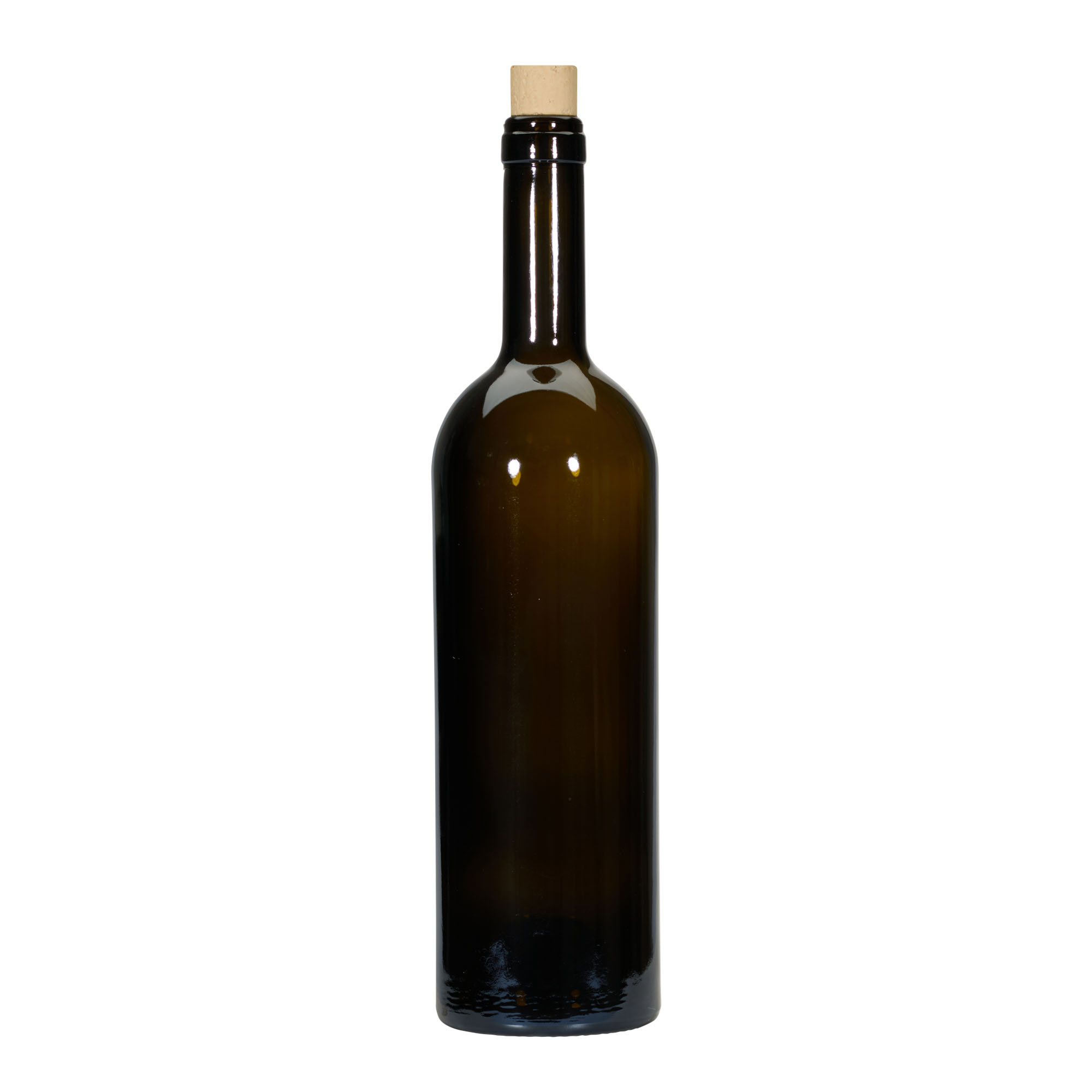 Bottiglia di vino da 750 ml 'Golia', verde antico, bocca: sughero