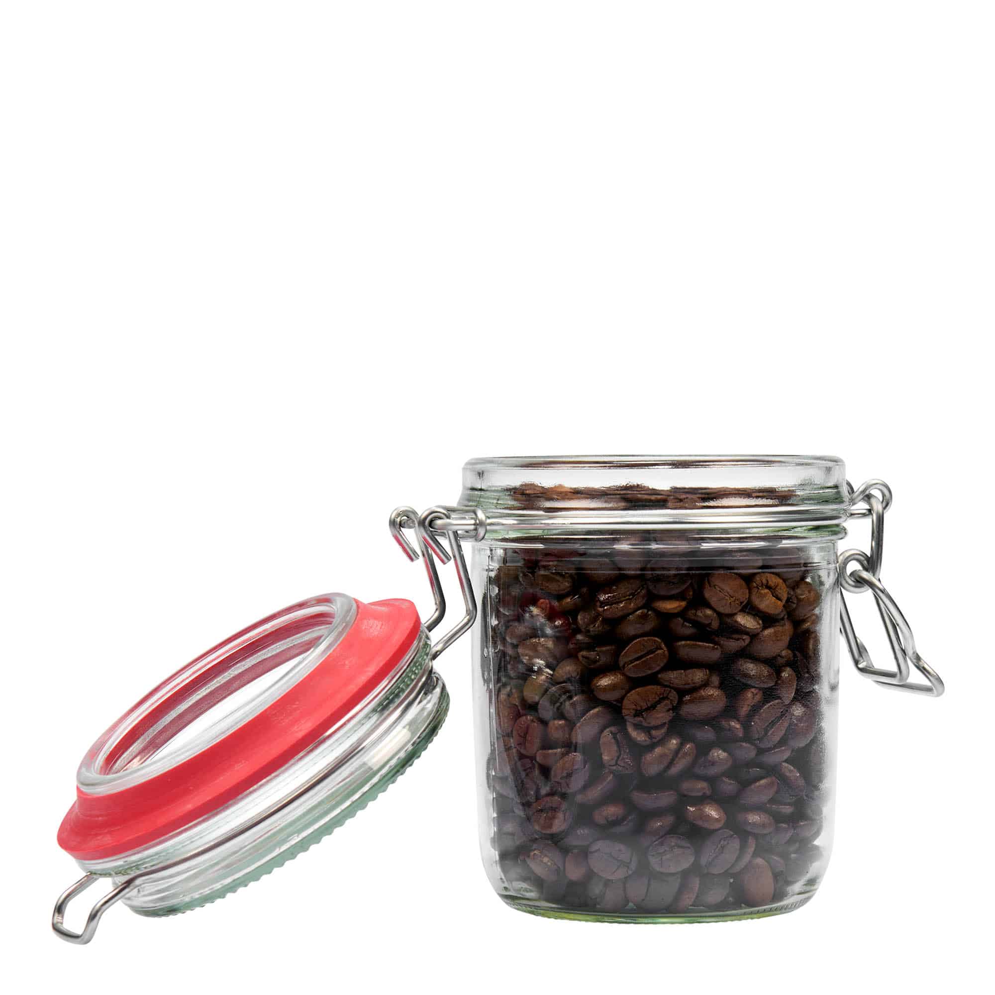 370 ml Barattolo ermetico, vetro, imboccatura: chiusura meccanica