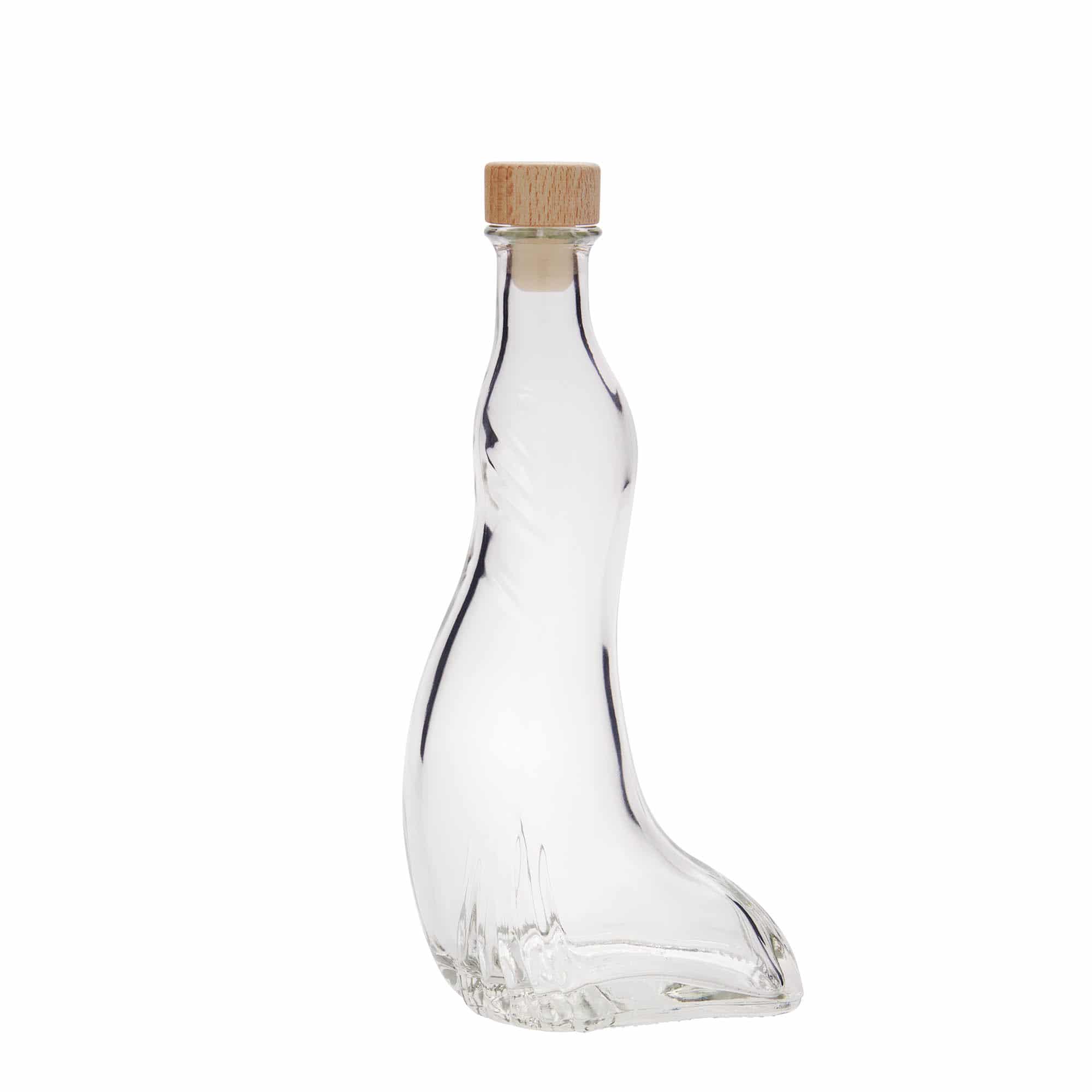 200 ml Bottiglia di vetro 'Foca', imboccatura: fascetta
